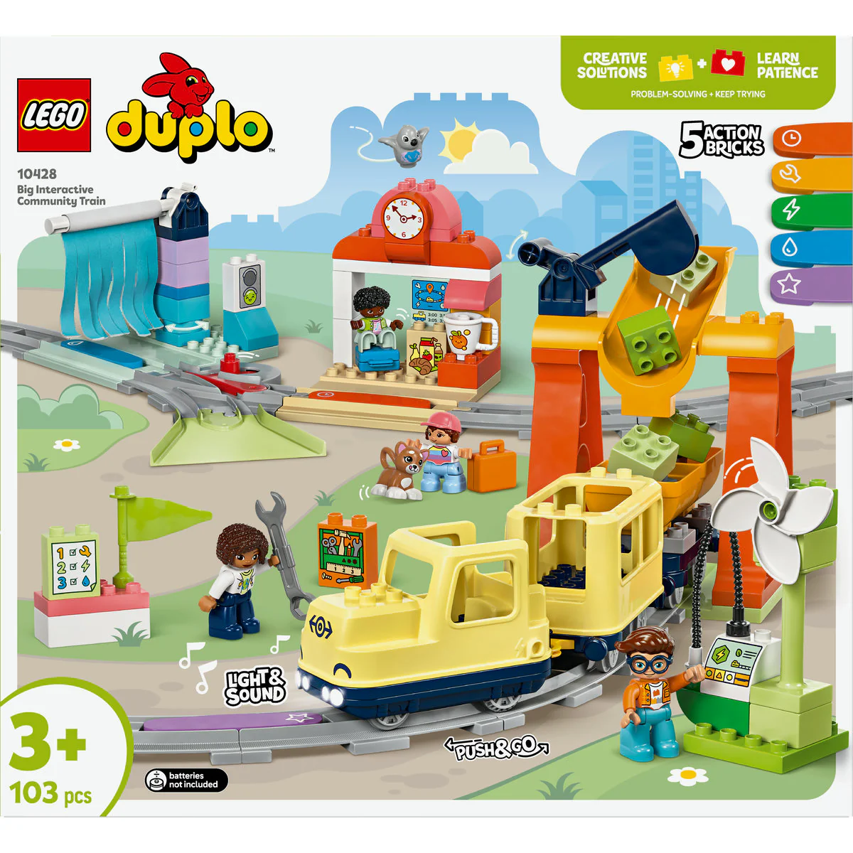 LEGO DUPLO Big Interactive Community Train Toy 10428 - Image 2