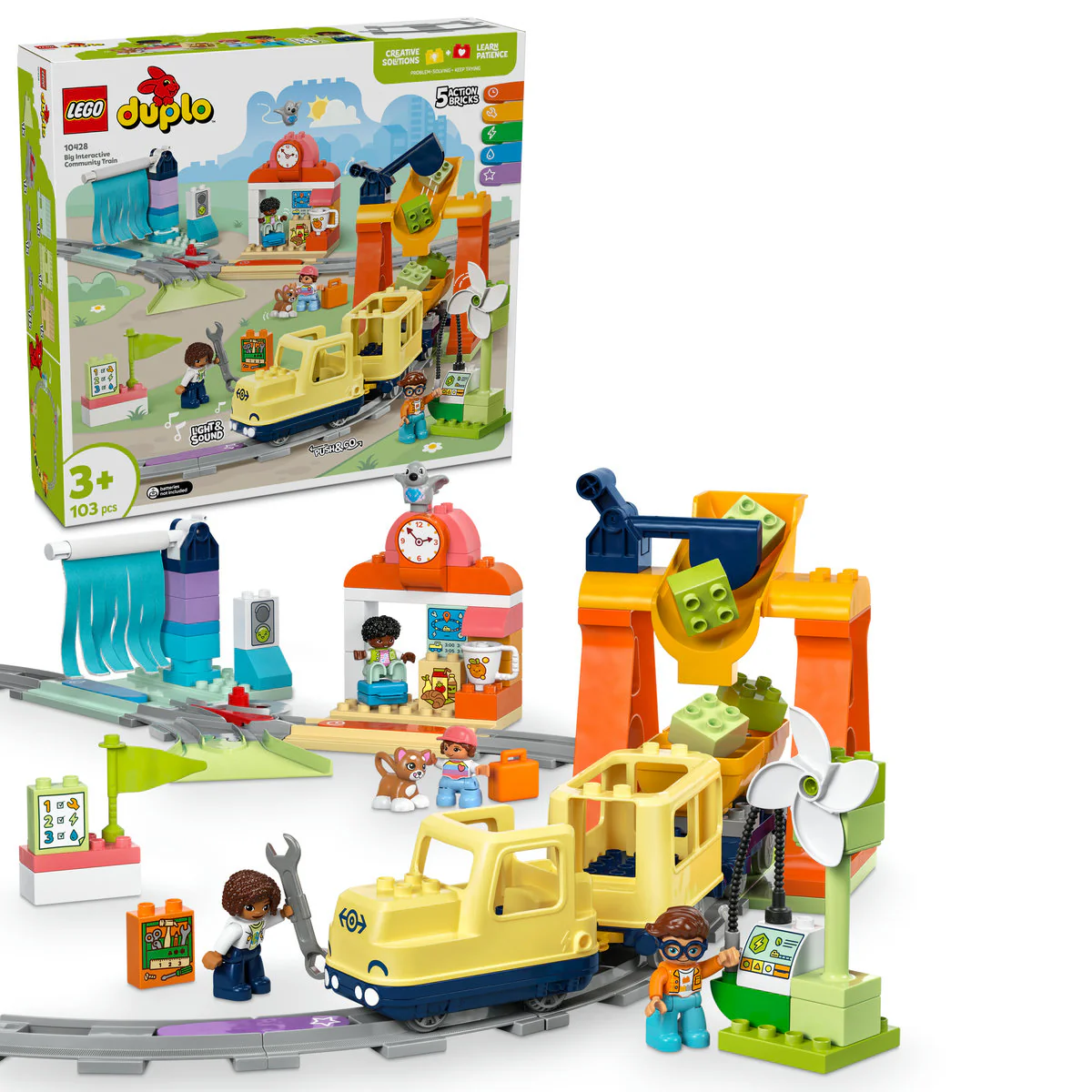 LEGO DUPLO Big Interactive Community Train Toy 10428 - Image 4