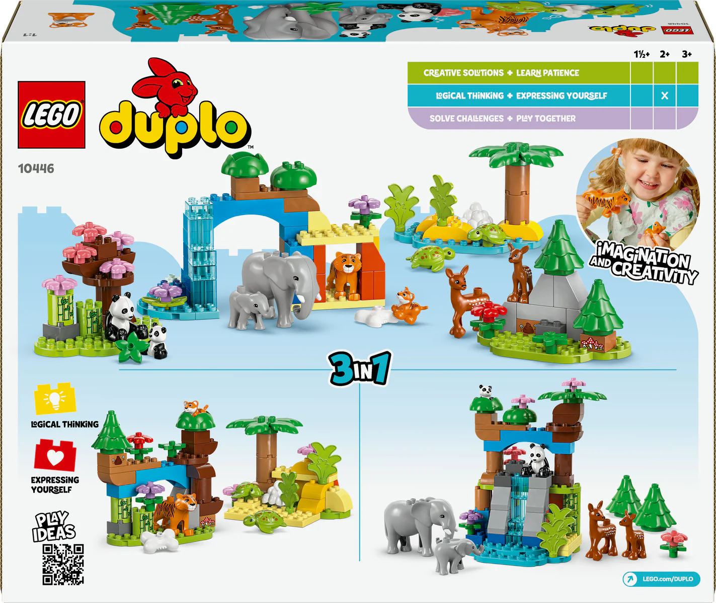 LEGO DUPLO 3in1 Wild Animal Families Toy Set 10446 - Image 3