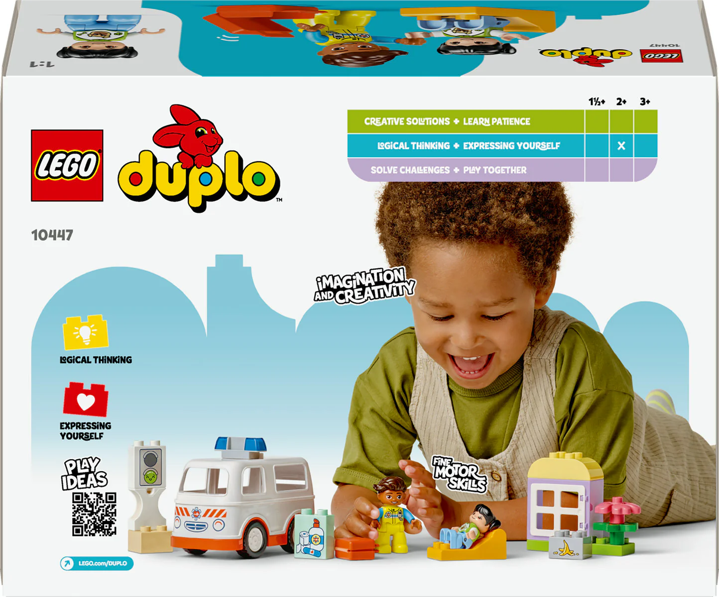 LEGO DUPLO Ambulance & Driver Educational Toys 10447 - Image 3