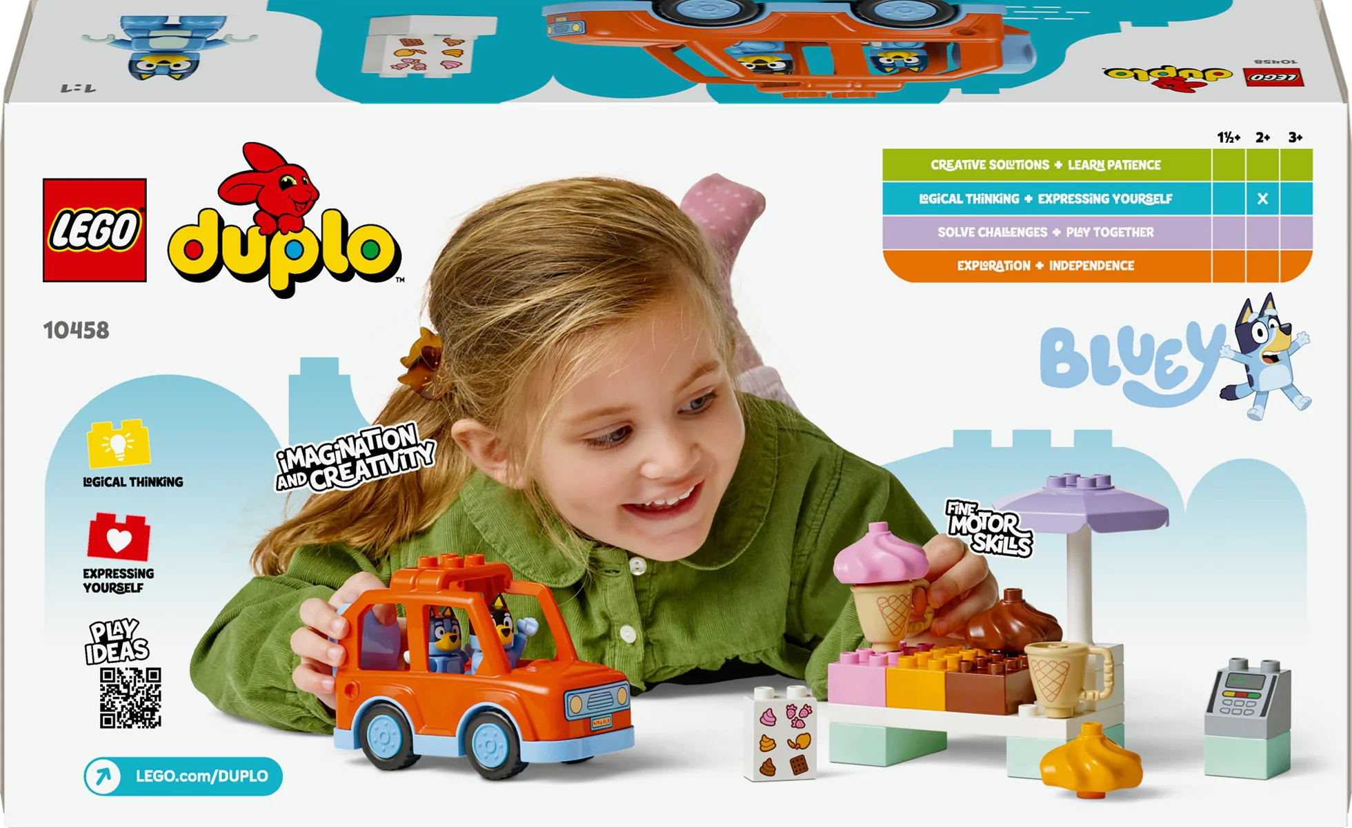 LEGO DUPLO Bluey Ice Cream Trip with Bluey Toy 10458 - Image 4