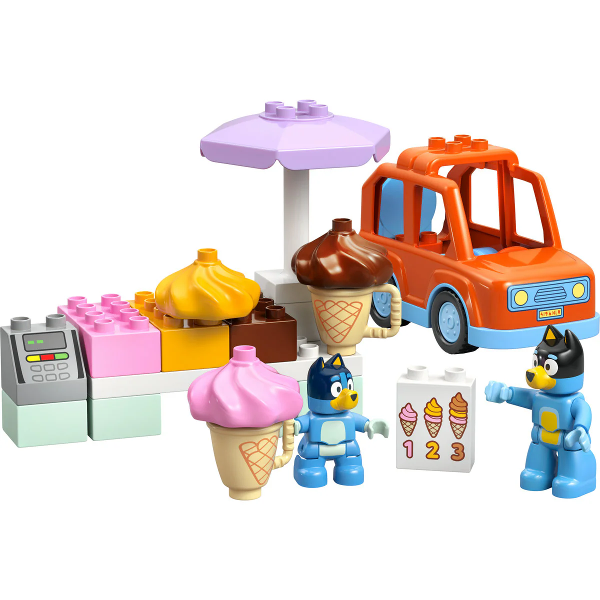 LEGO DUPLO Bluey Ice Cream Trip with Bluey Toy 10458 - Image 5