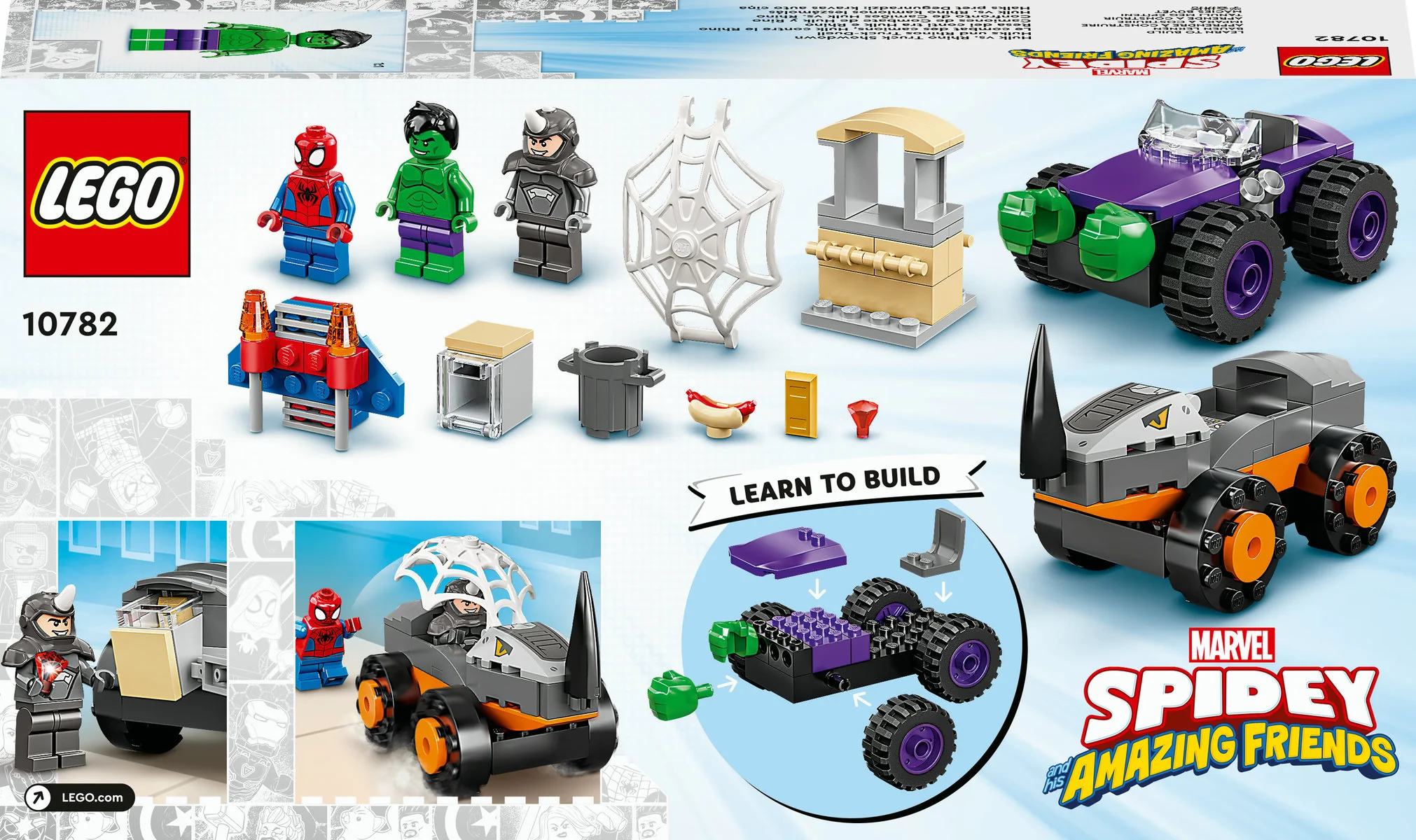 LEGO Marvel Hulk vs. Rhino Truck Showdown 10782 - Image 3