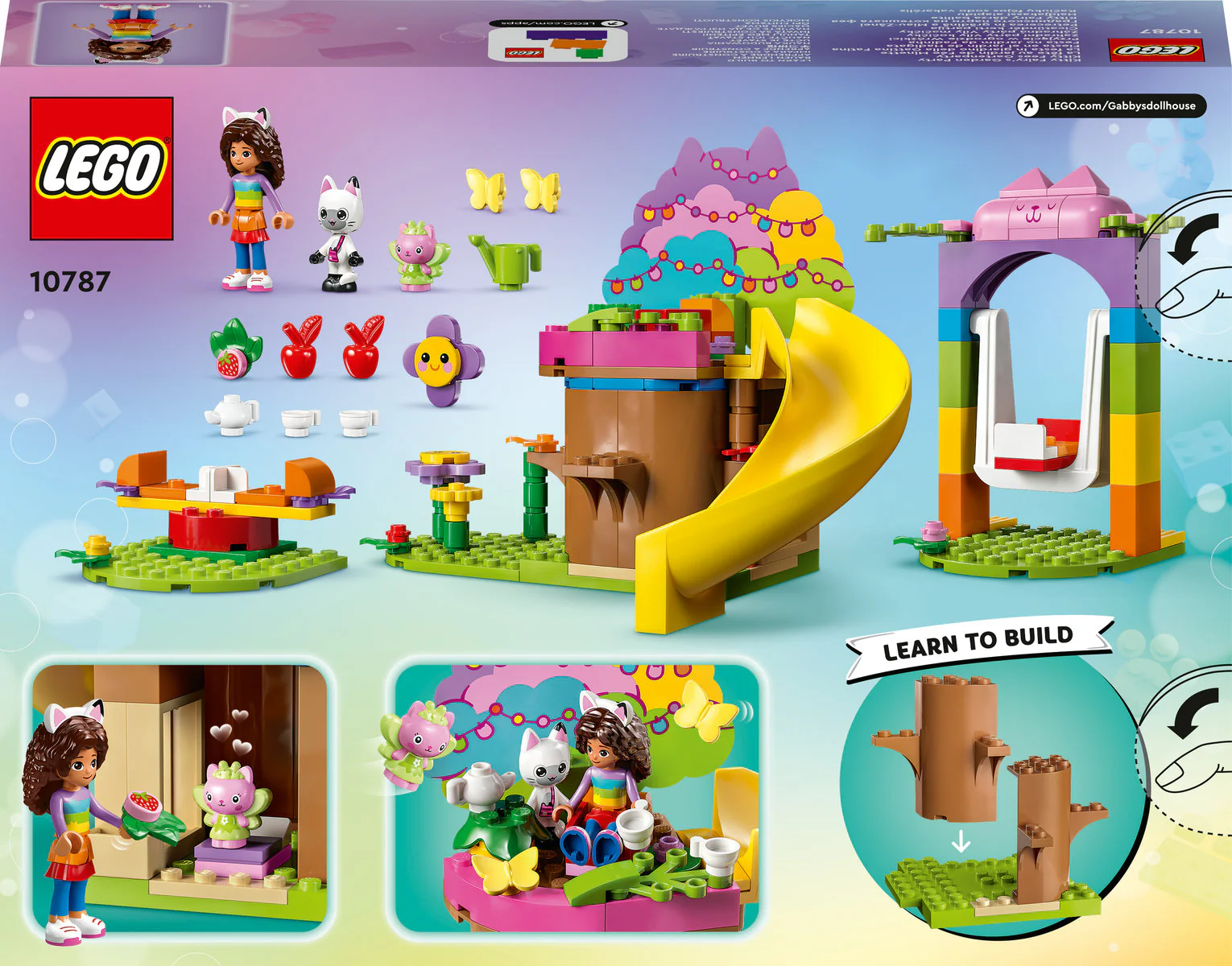 LEGO Gabby's Dollhouse Kitty Fairy's Garden Party 10787 - Image 2