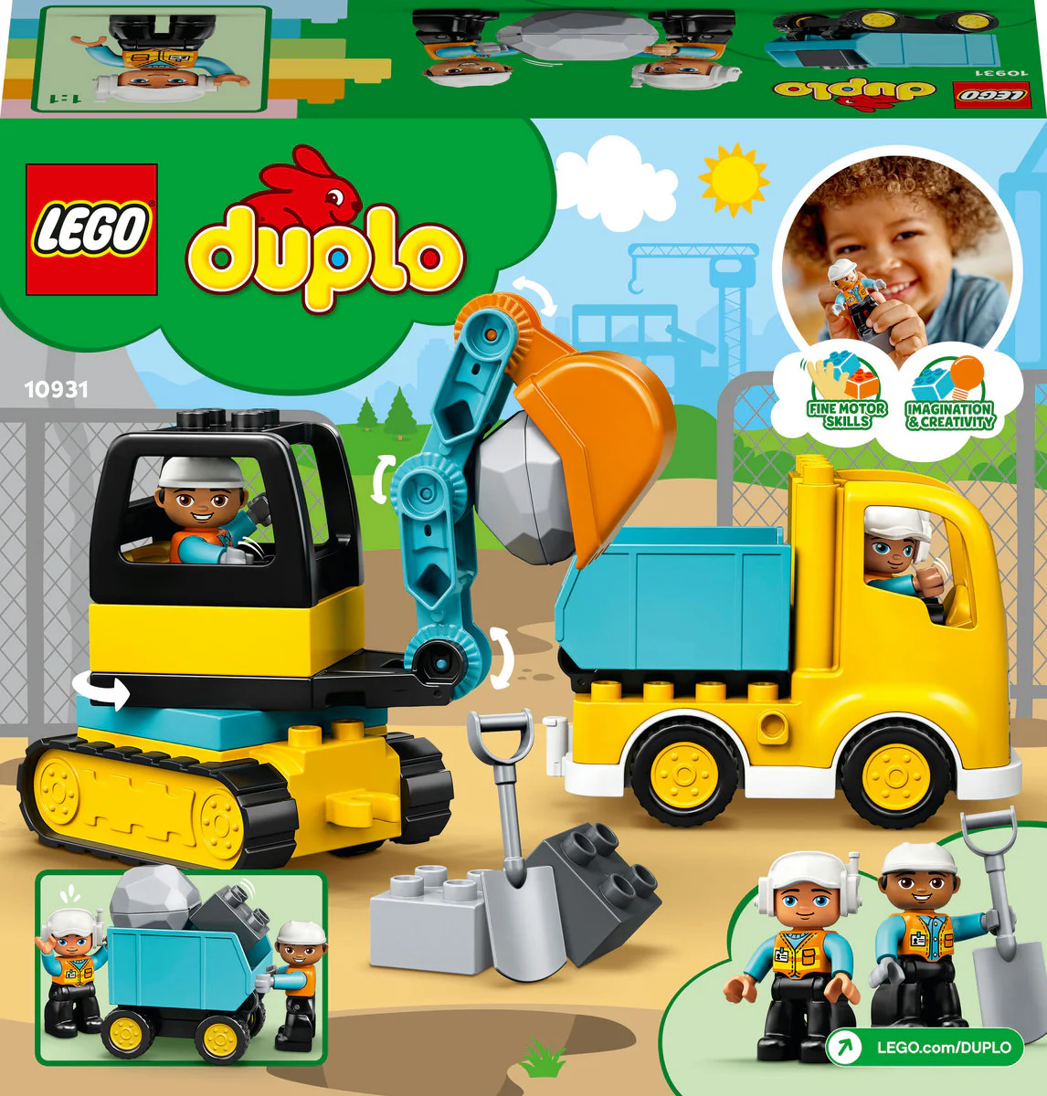 LEGO DUPLO Truck & Tracked Excavator 10931 - Image 3