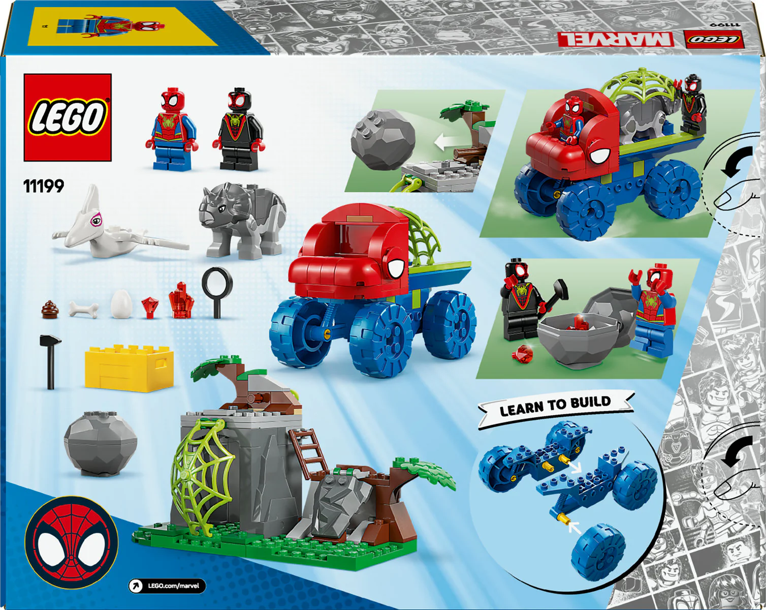 LEGO Marvel Spidey And His Amazing Friends Team Spidey Dino Crawler Rescue 11199 - Image 3
