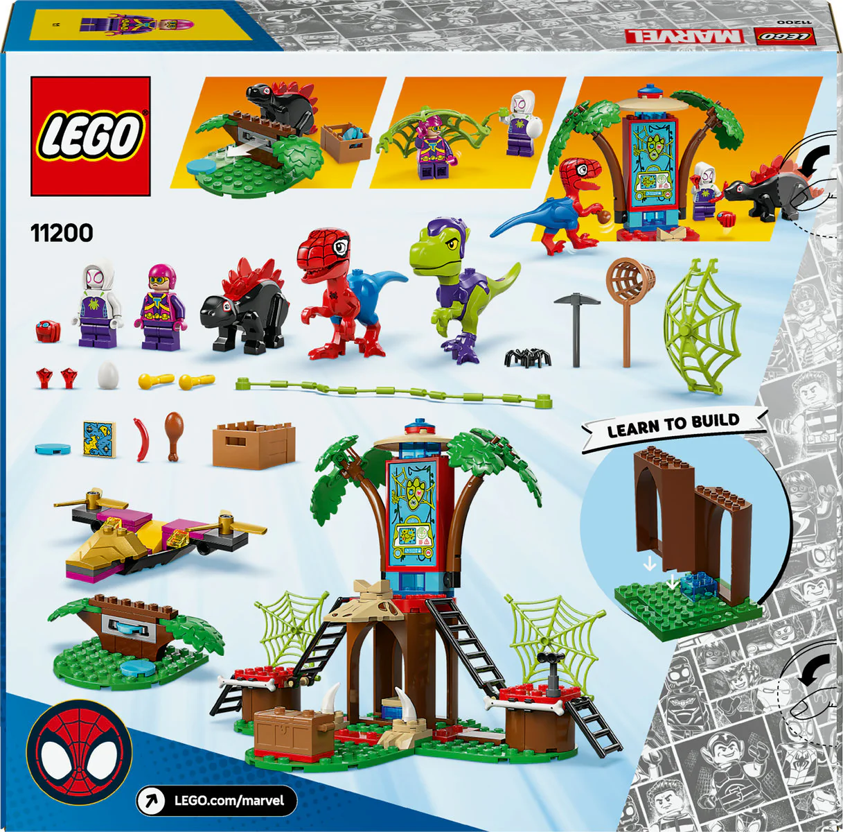 LEGO Marvel Spidey And His Amazing Friends Spidey and Gobby’s Raptor Battle at Tree House HQ 11200 - Image 3
