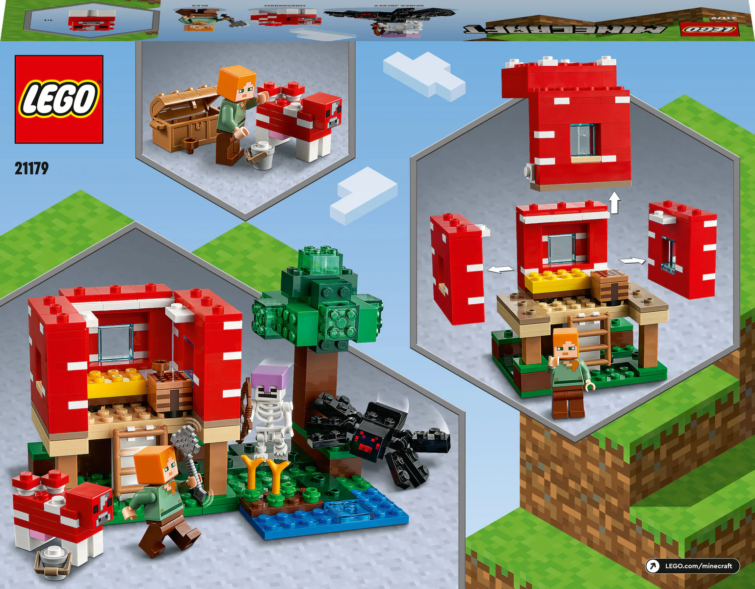 LEGO Minecraft The Mushroom House 21179 - Image 3