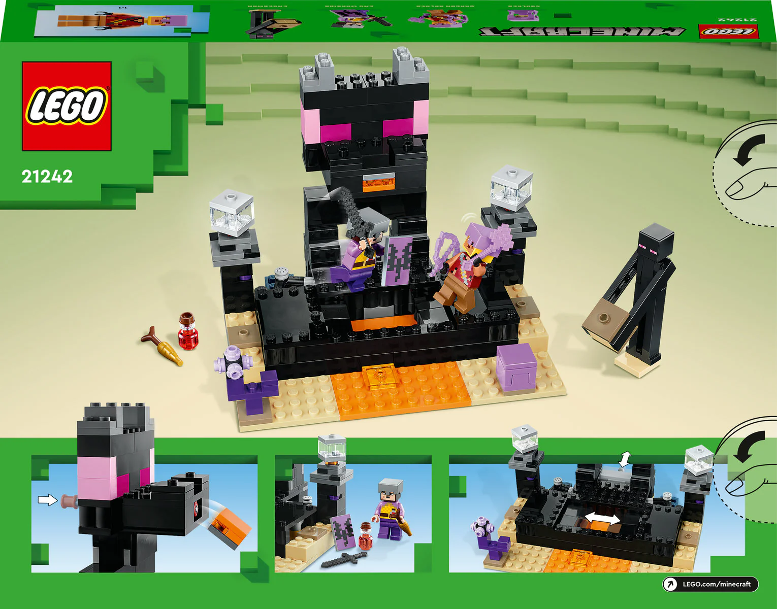 LEGO Minecraft The End Arena Battle Playset 21242 - Image 3