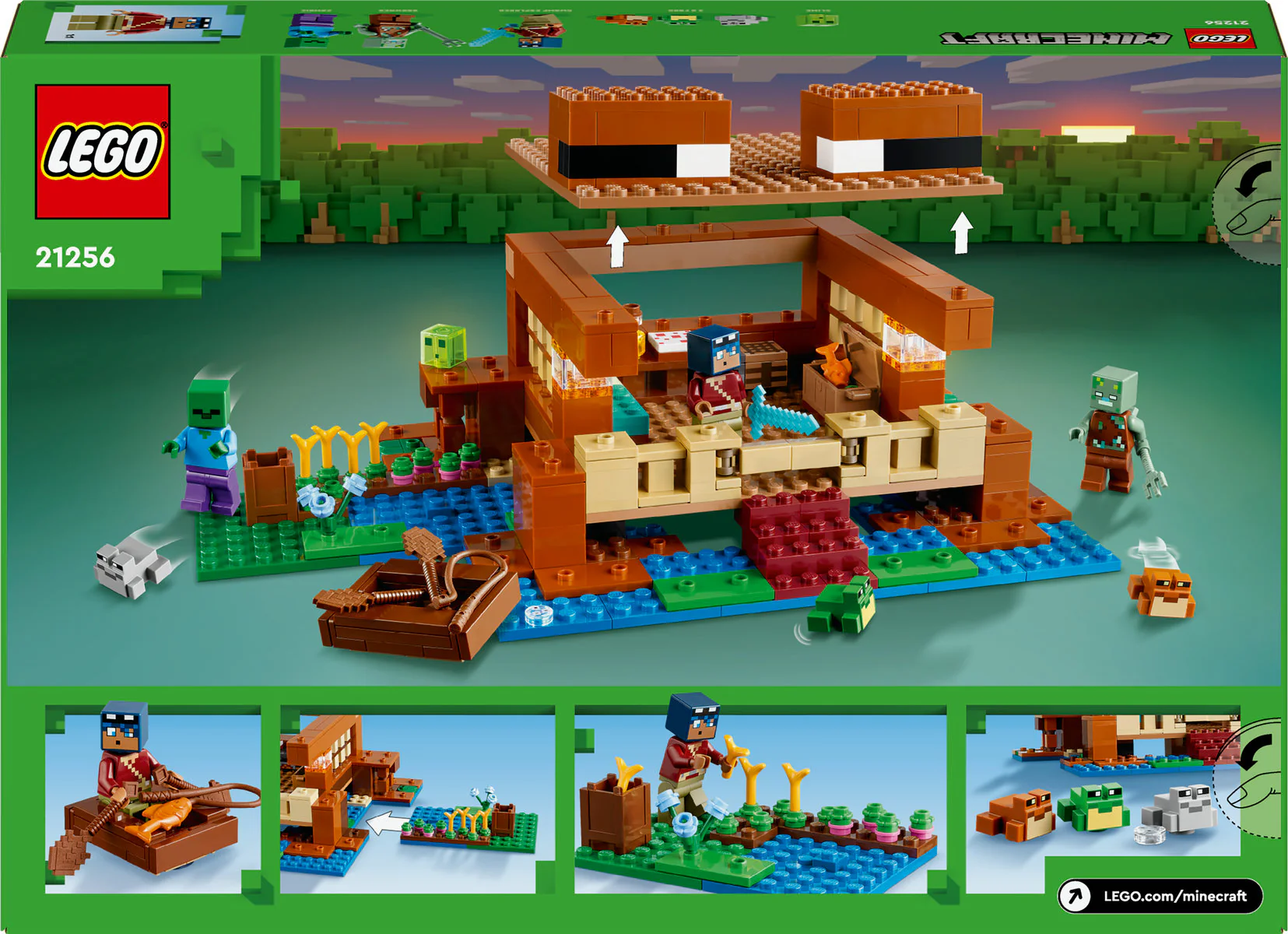 LEGO Minecraft The Frog House Toy with Animals 21256 - Image 3