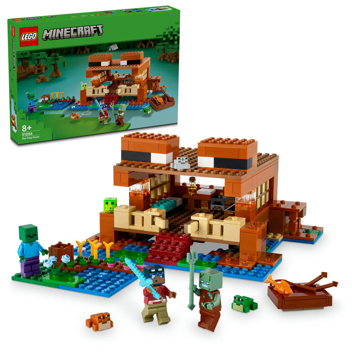 LEGO Minecraft The Frog House Toy with Animals 21256 - Image 4