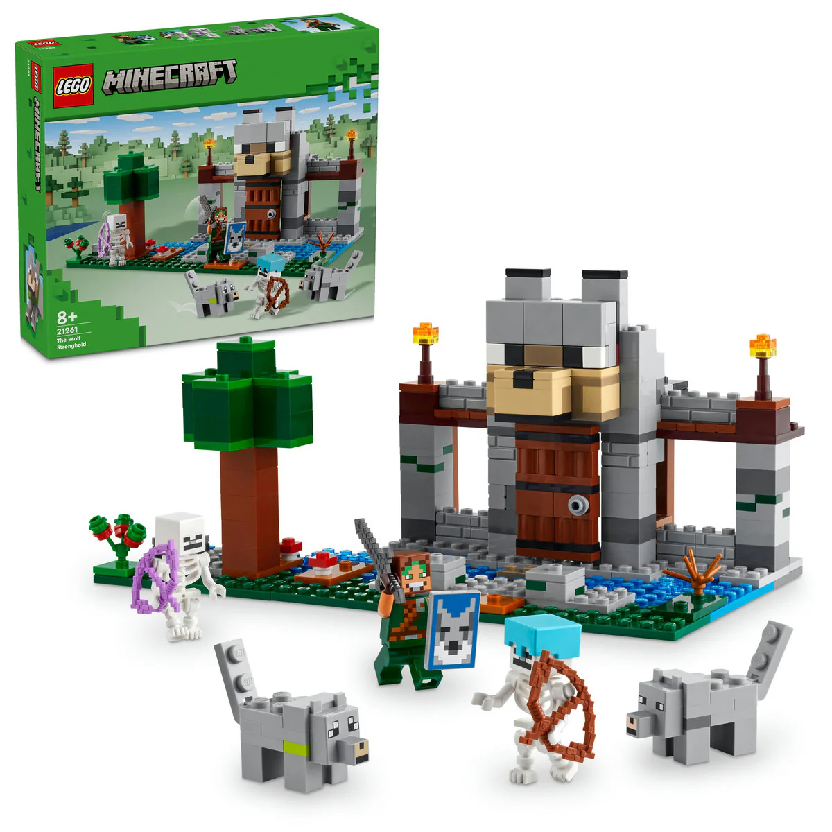 LEGO Minecraft The Wolf Stronghold Toy Set 21261 - Image 4