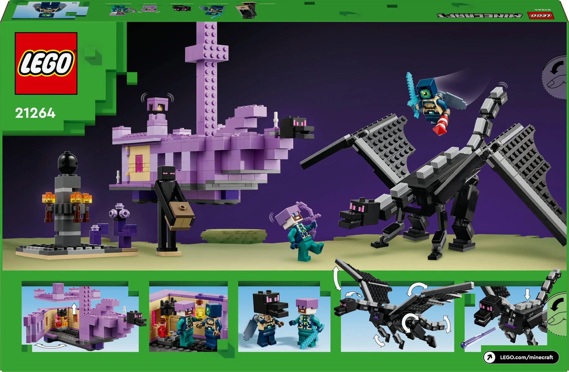 LEGO Minecraft The Ender Dragon and End Ship 21264 - Image 3