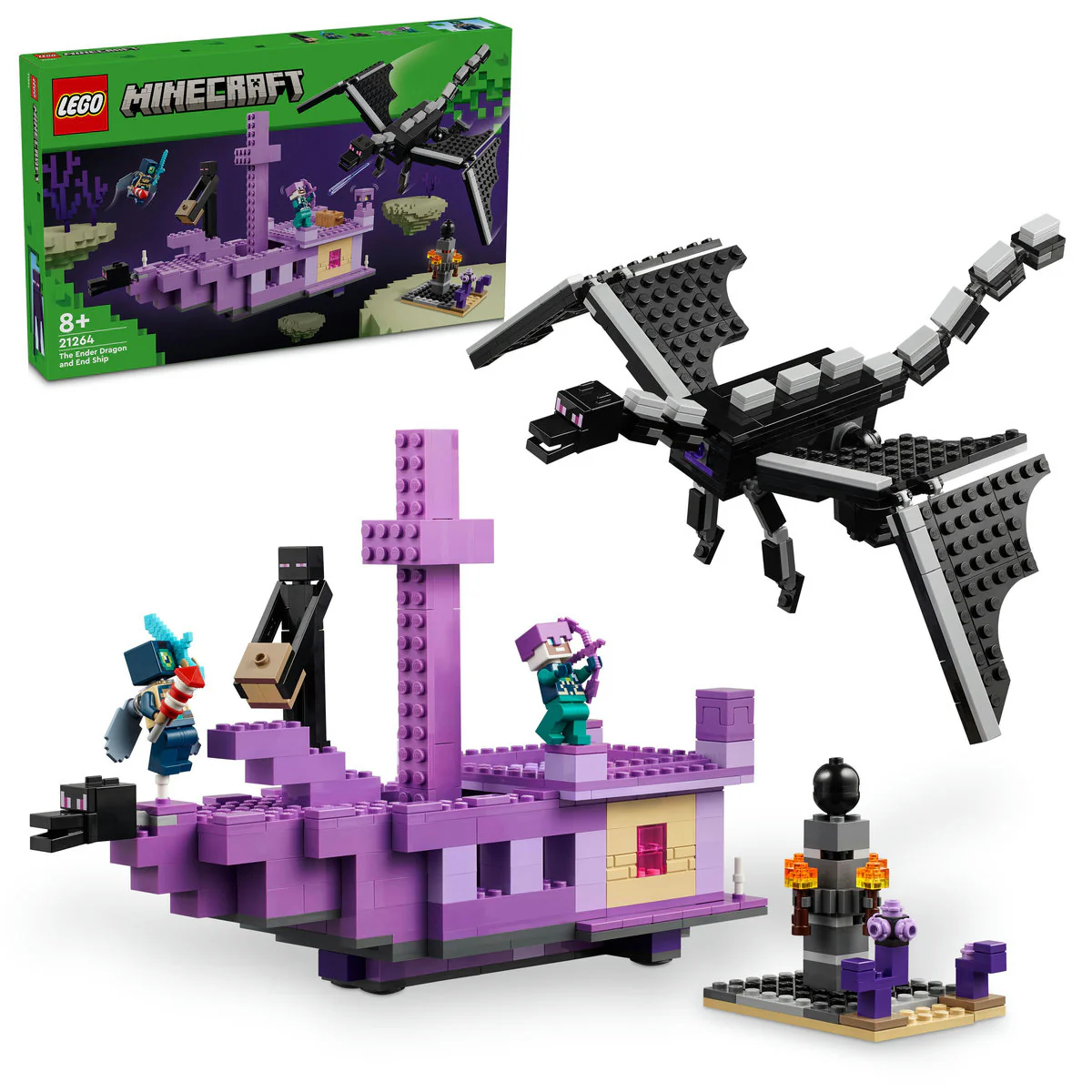 LEGO Minecraft The Ender Dragon and End Ship 21264 - Image 4