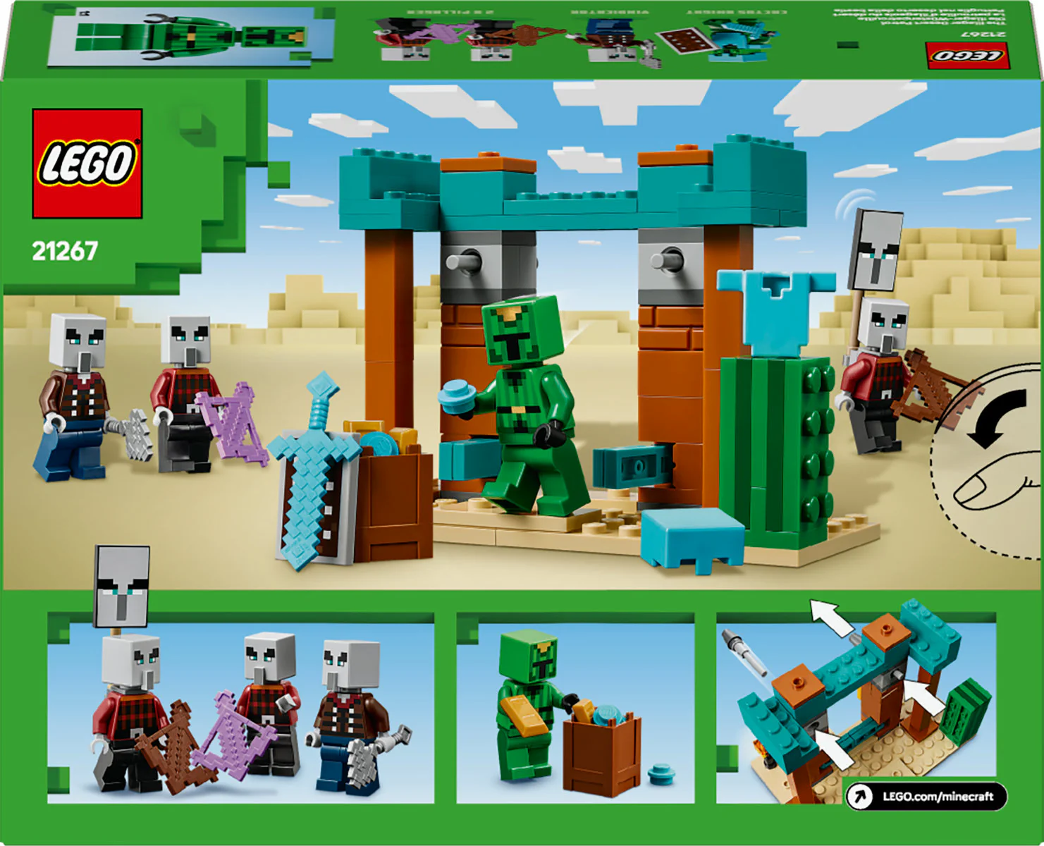 LEGO Minecraft The Illager Desert Patrol Set 21267 - Image 3
