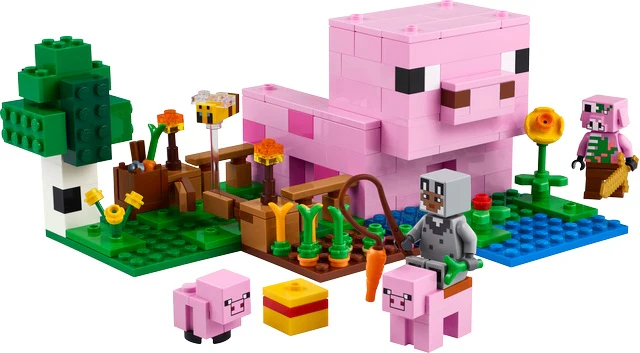 LEGO Minecraft The Baby Pig House Toy for Kids 21268 - Image 2
