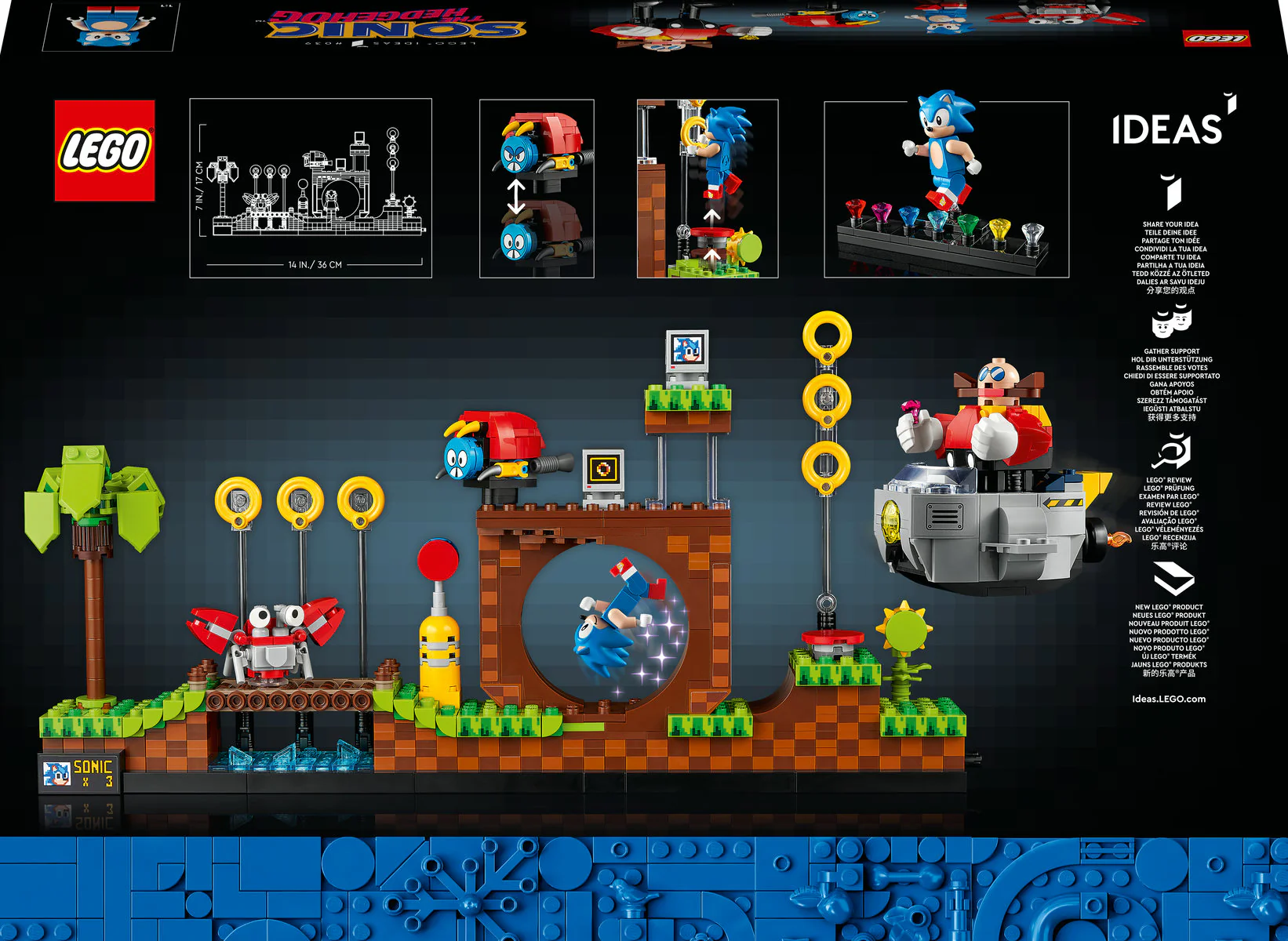 LEGO Ideas Sonic the Hedgehog™ – Green Hill Zone 21331 - Image 3