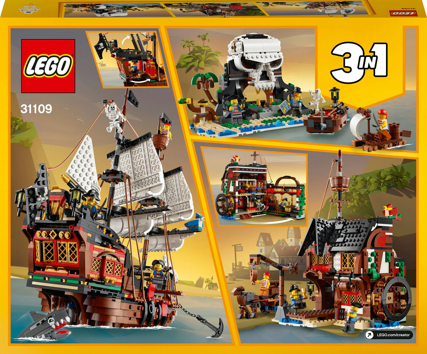 LEGO Creator 3in1 Pirate Ship 31109 - Image 3