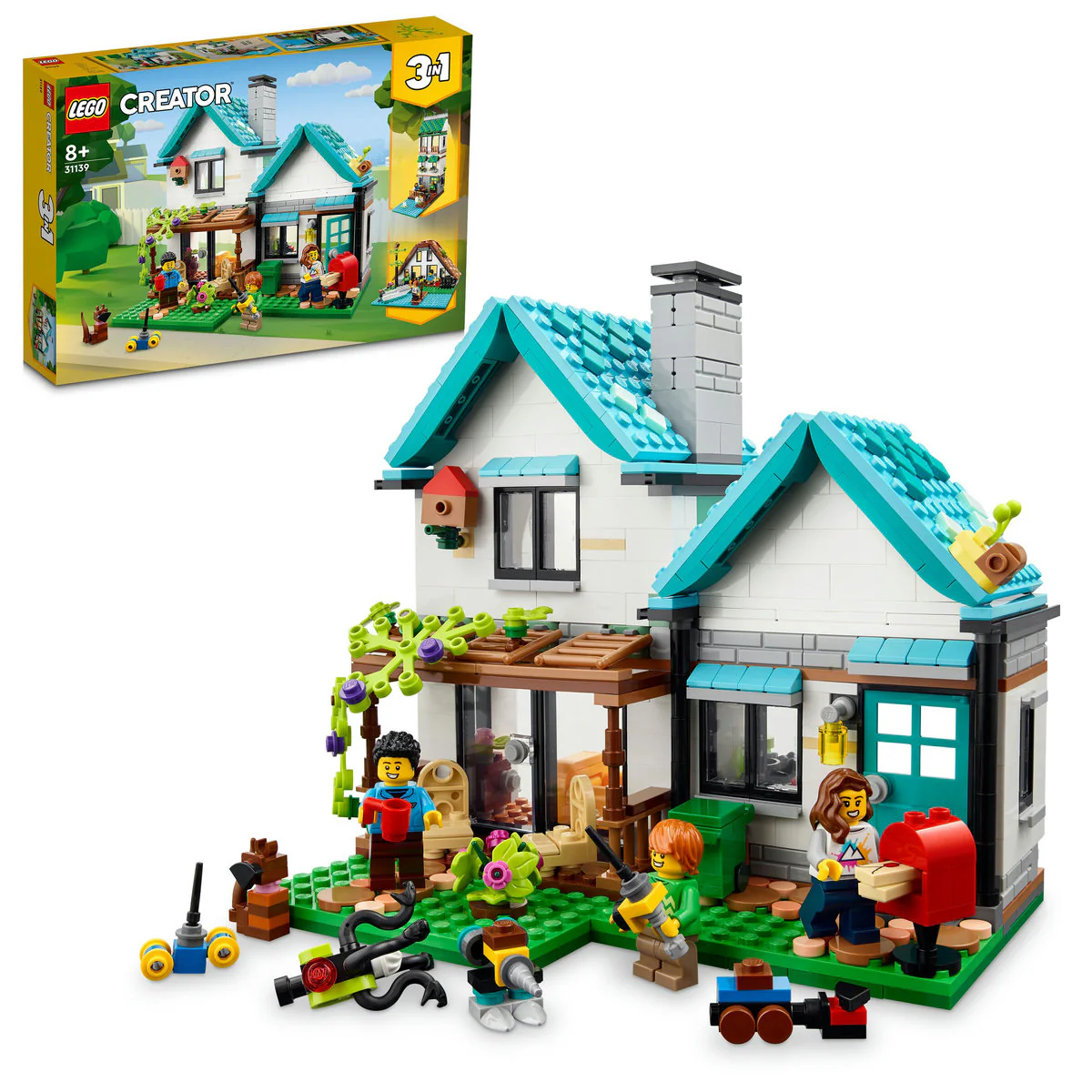 LEGO Creator 3 in 1 Cosy House Building Toy 31139 - Image 4