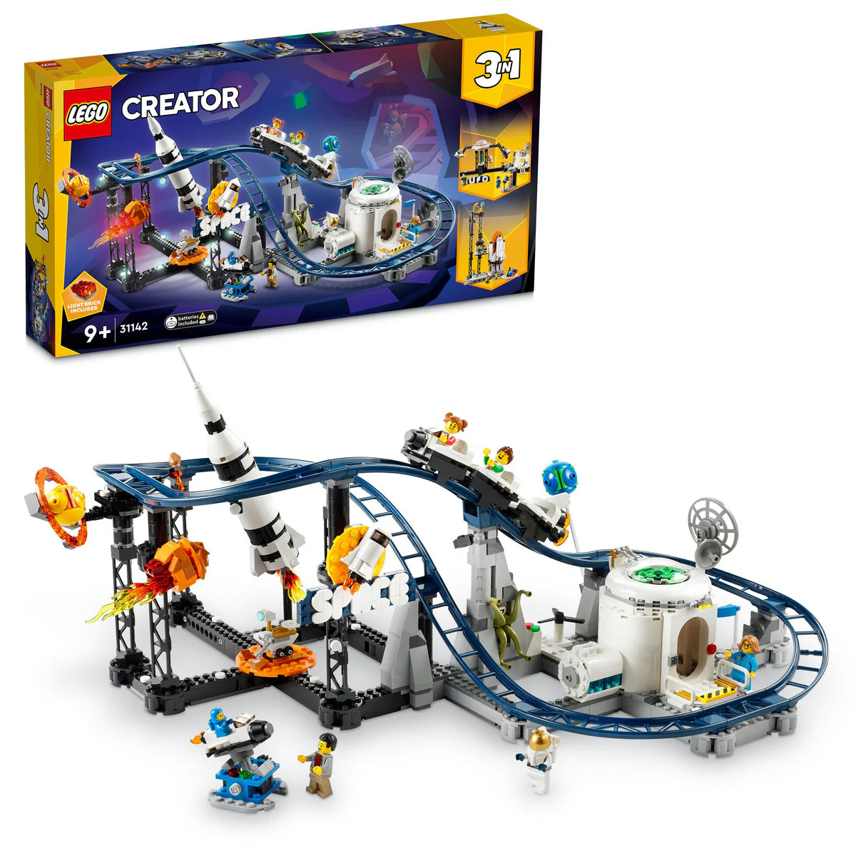 LEGO Creator 3in1 Space Roller Coaster Set 31142 - Image 4