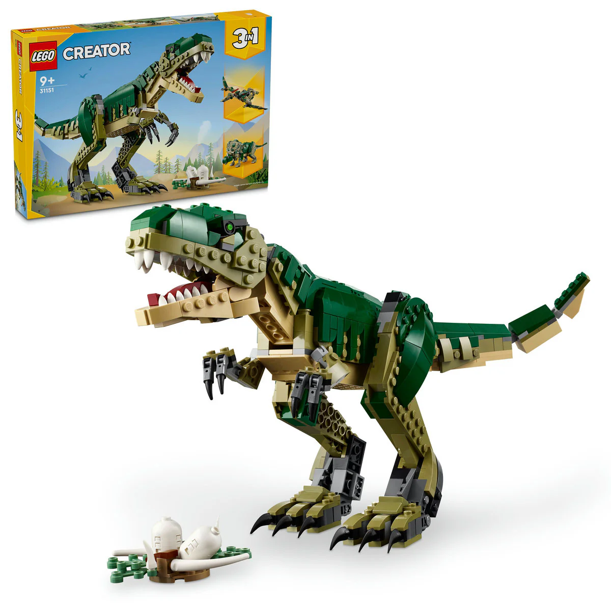LEGO Creator 3in1 T. rex, Toy Dinosaur Set 31151 - Image 4