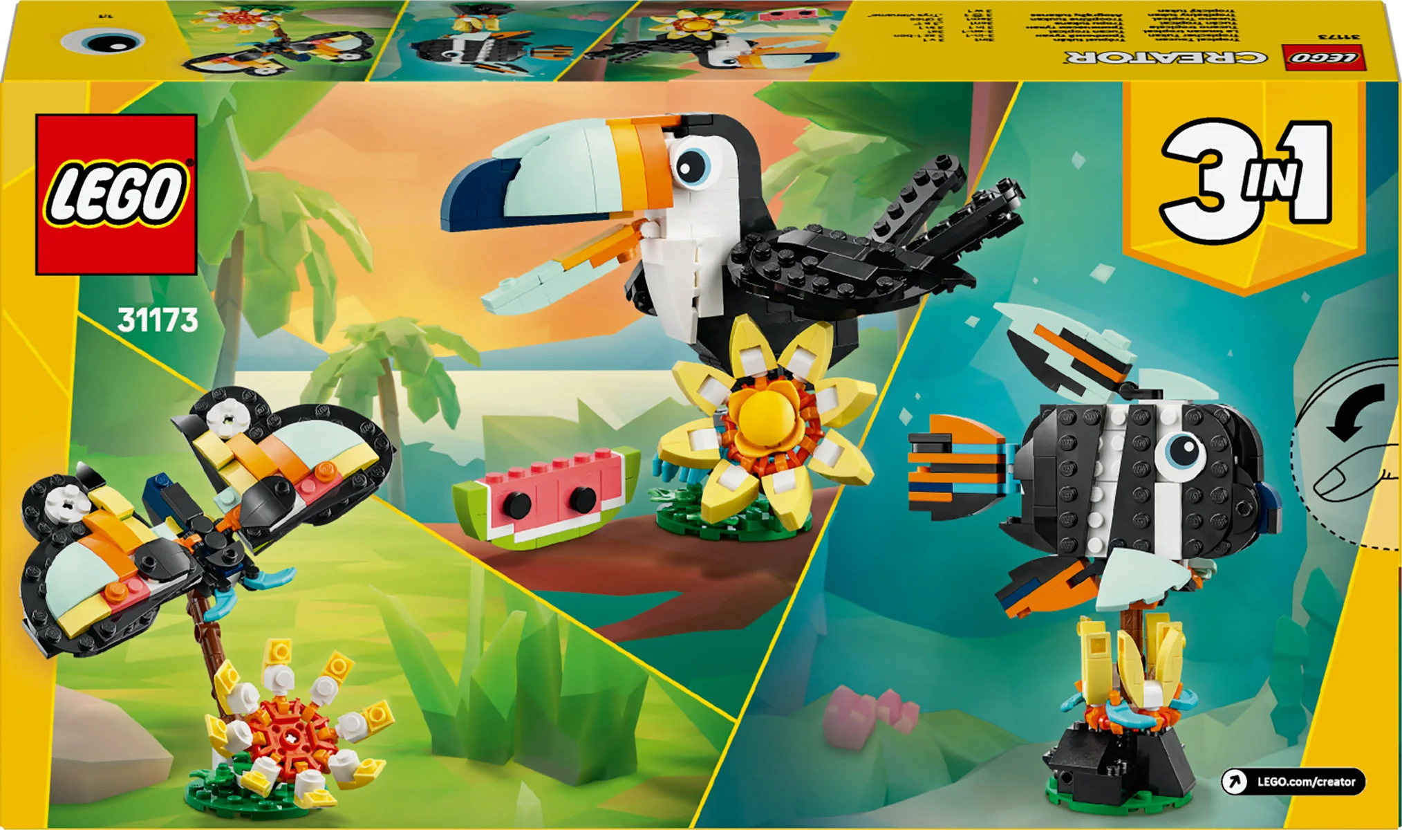 LEGO Creator 3in1 Wild Animals: Tropical Toucan 31173 - Image 4