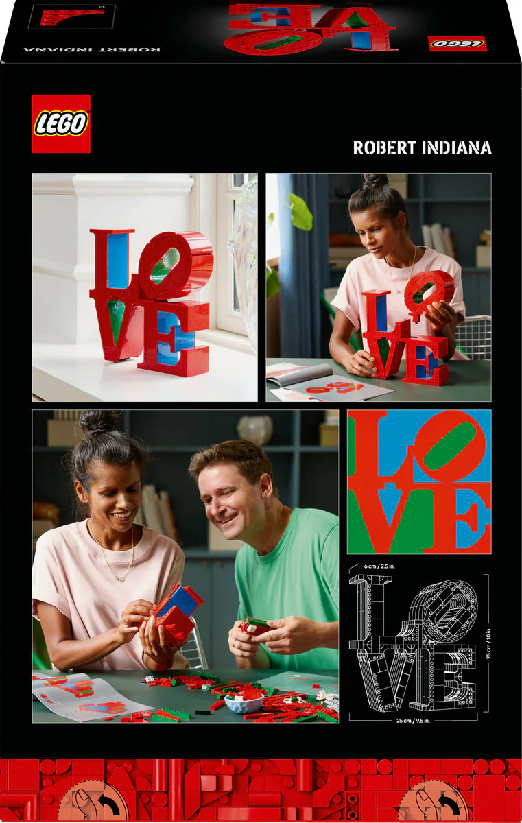 LEGO Art LOVE Home Decor Set for Adults 31214 - Image 4