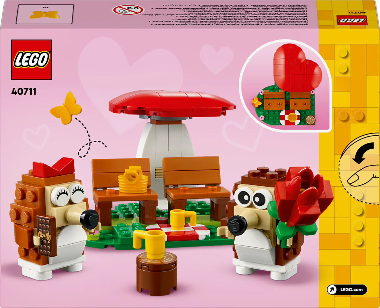 LEGO Hedgehog Picnic Date Animal Toy Playset 40711 - Image 3