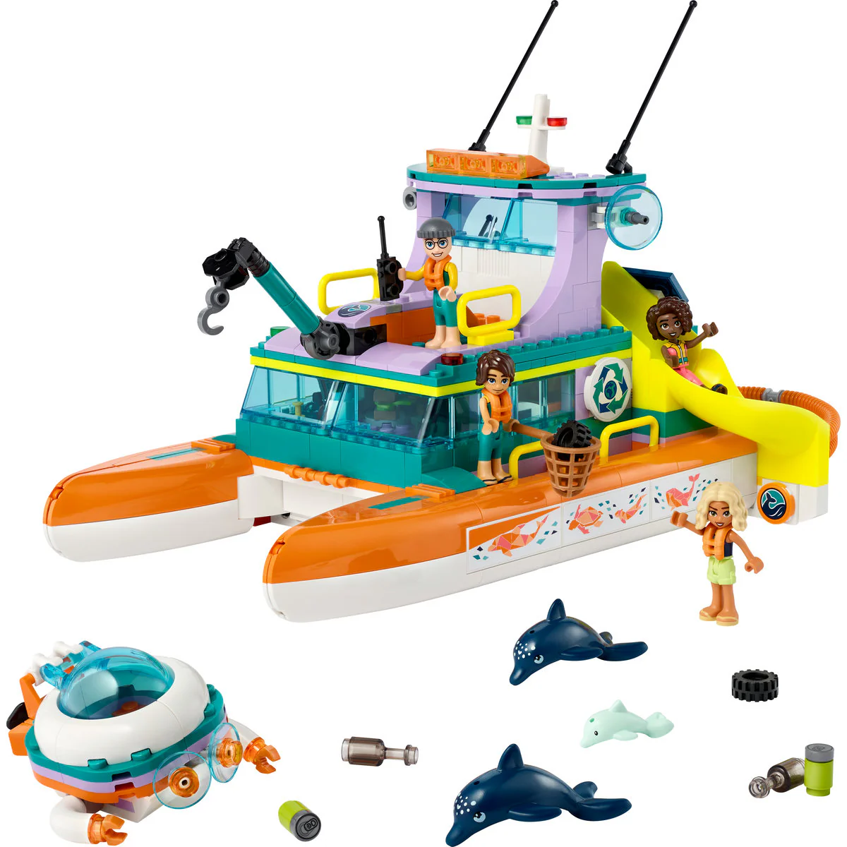 LEGO Friends Sea Rescue Boat Toy Playset 41734 - Image 5