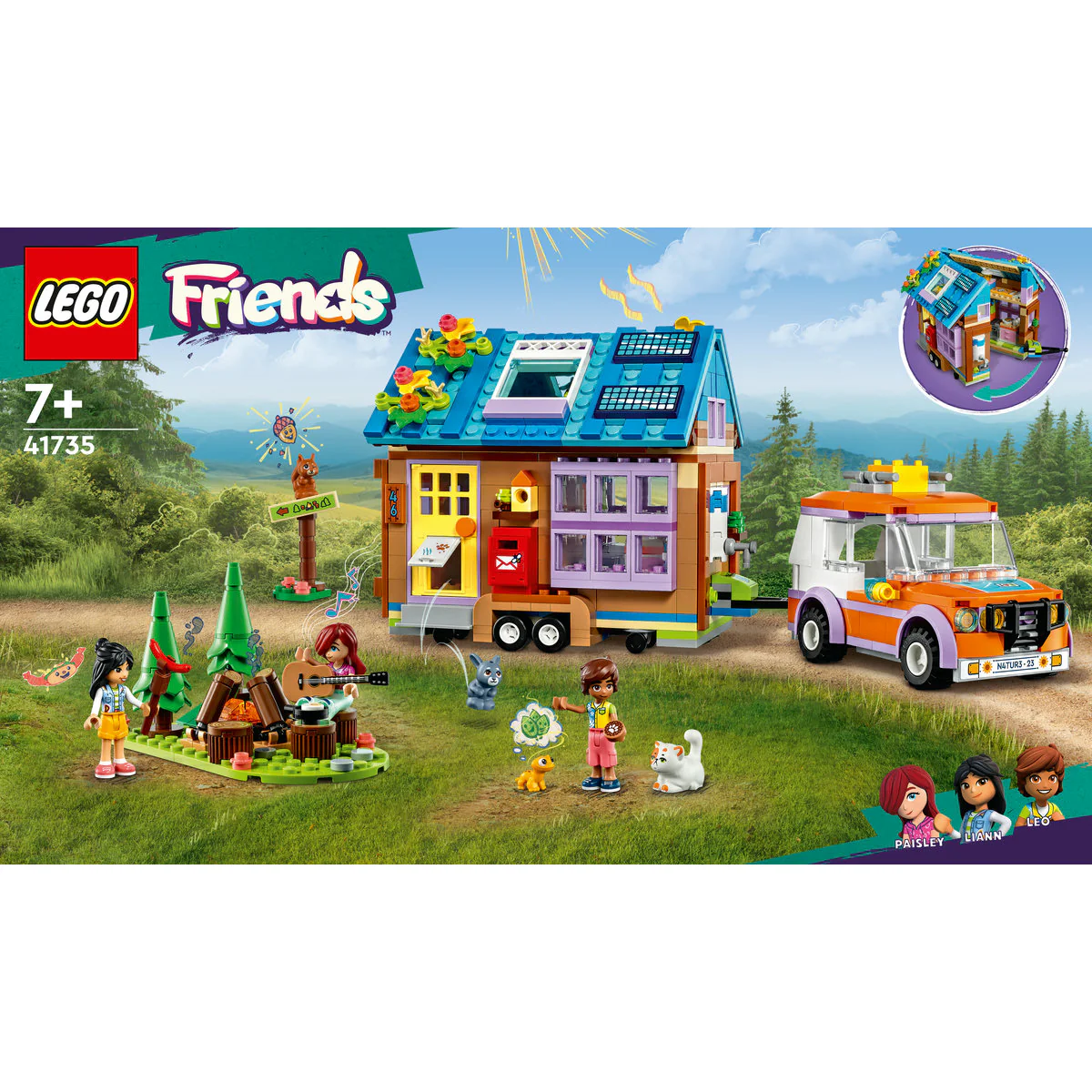 LEGO Friends Mobile Tiny House with Car Toy 41735 - Image 2