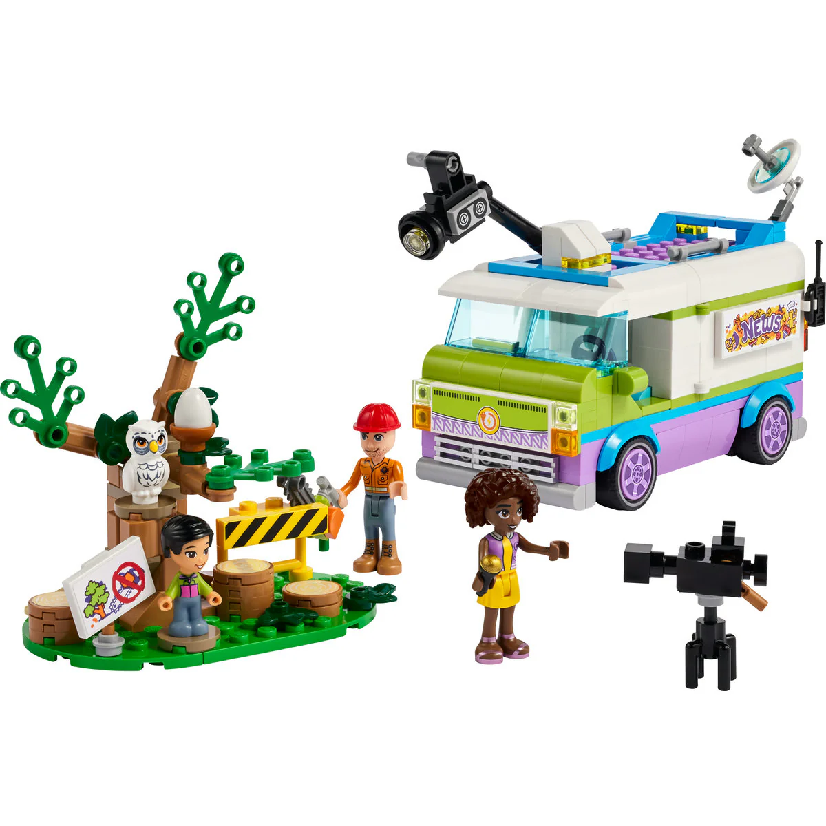 LEGO Friends Newsroom Van Animal Rescue Set 41749 - Image 5