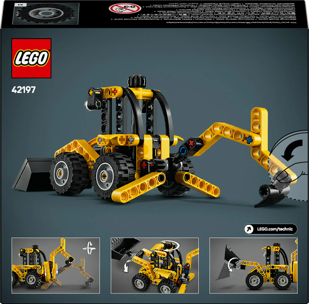 LEGO Technic Backhoe Loader Construction Toy 42197 - Image 3