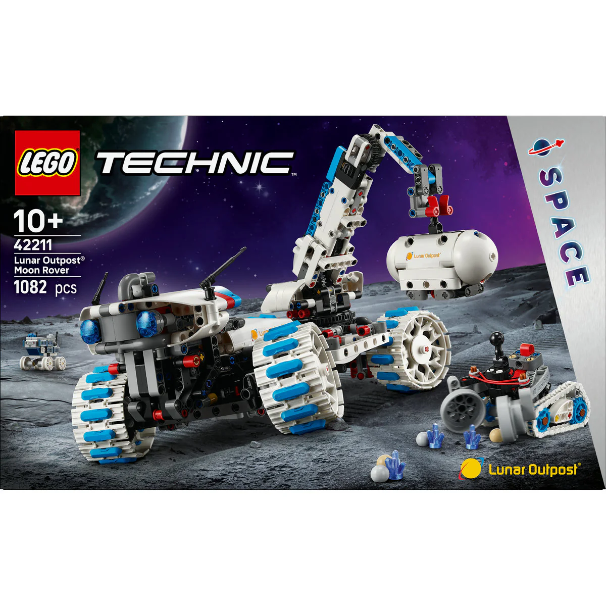 LEGO Technic Lunar Outpost Moon Rover Space Vehicle 42211 - Image 3