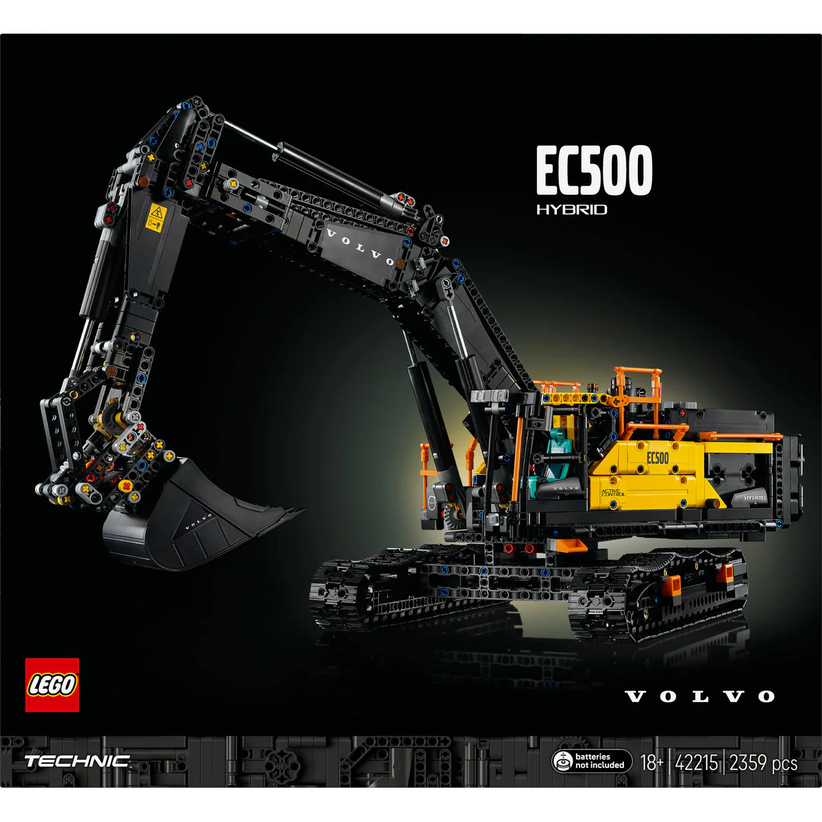 LEGO Technic Volvo EC500 Hybrid Excavator Set 42215 - Image 3