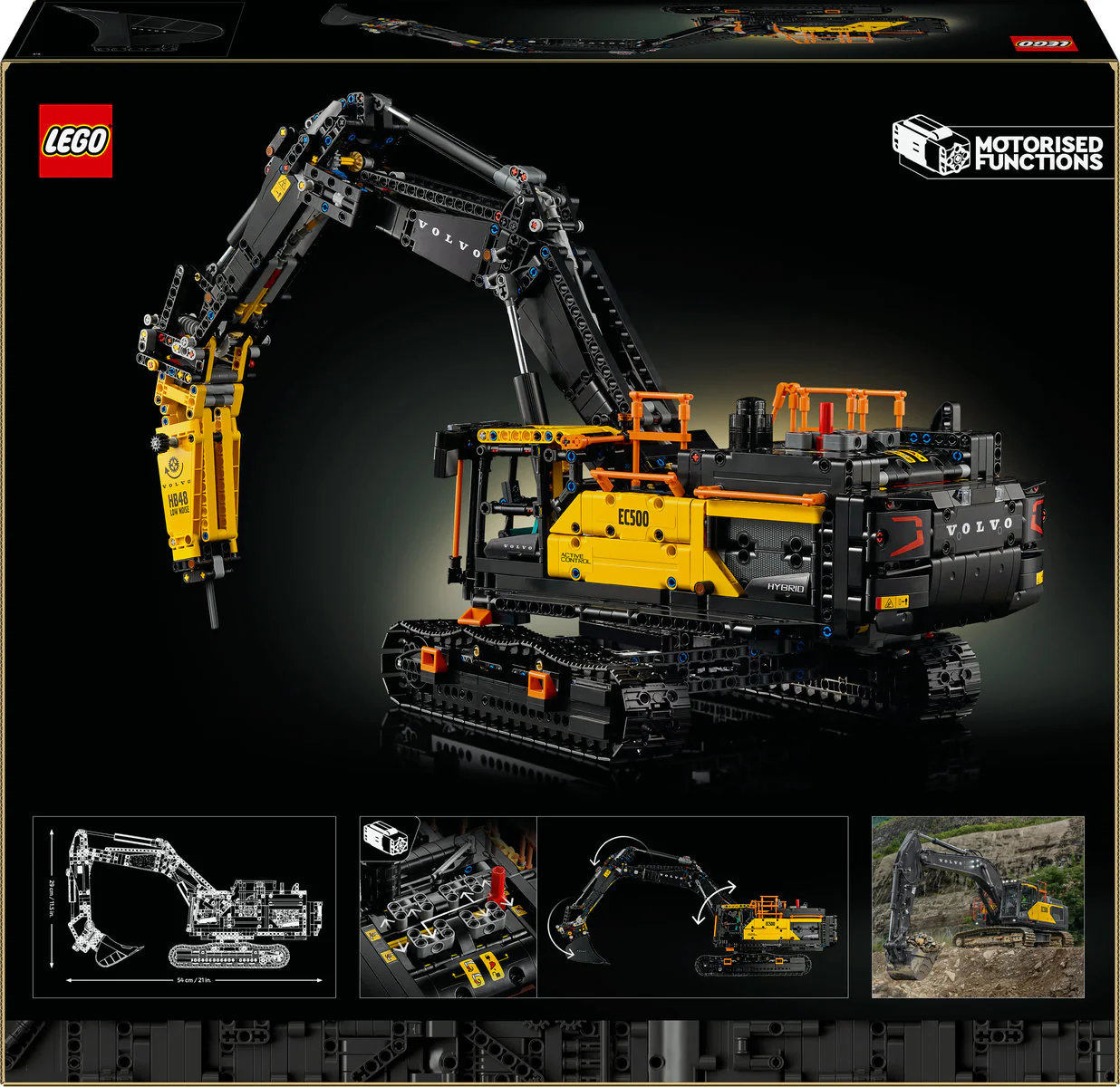 LEGO Technic Volvo EC500 Hybrid Excavator Set 42215 - Image 4