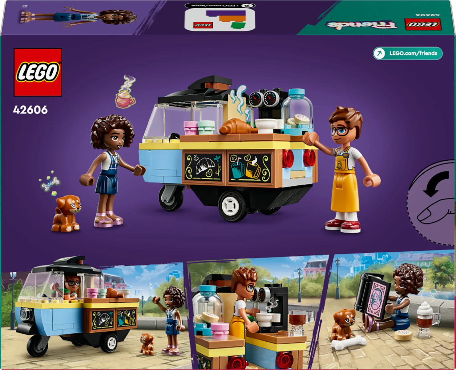 LEGO Friends Mobile Bakery Food Cart Toy Set 42606 - Image 3
