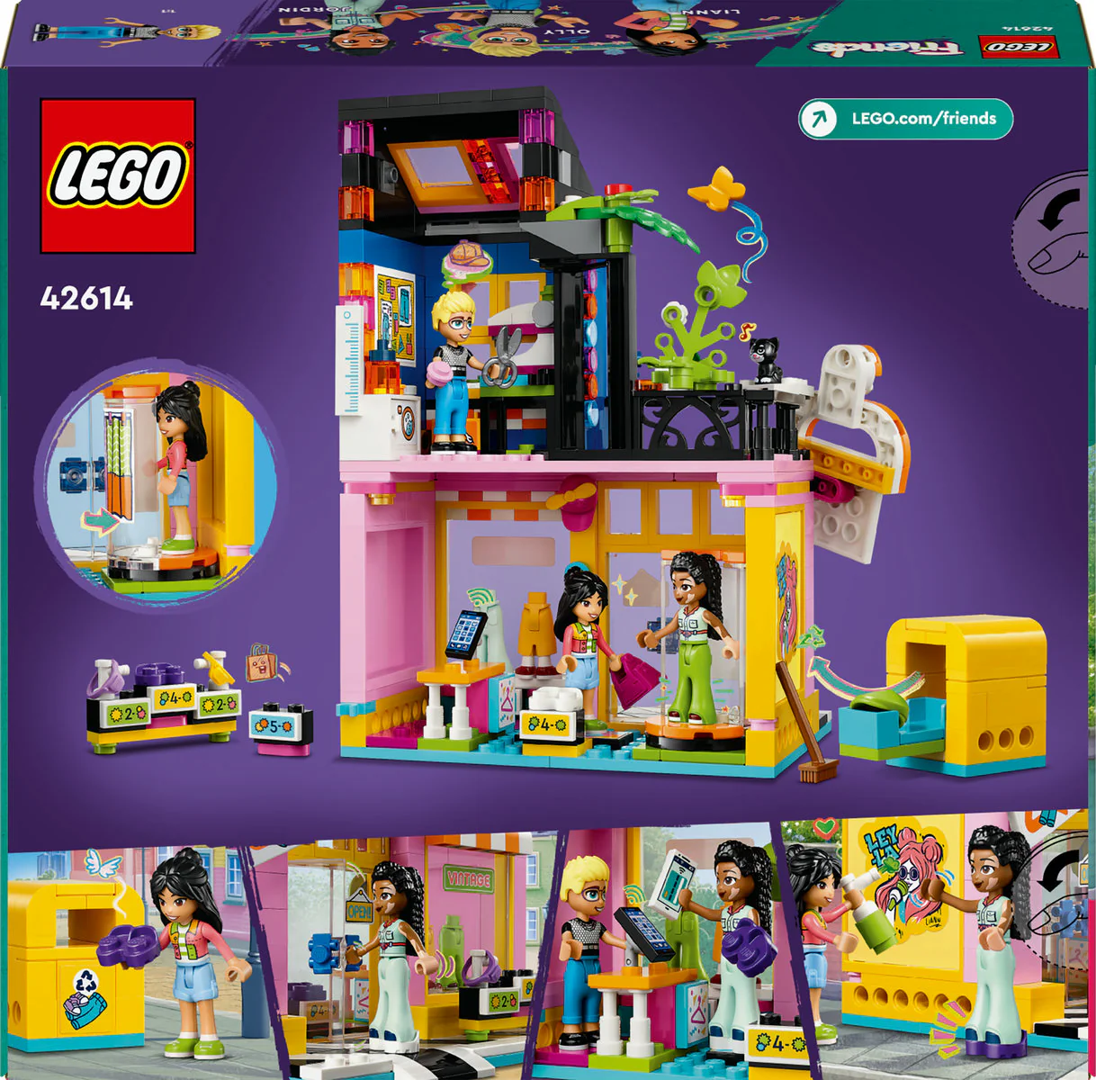 LEGO Friends Vintage Fashion Store Toy Shop 42614 - Image 3