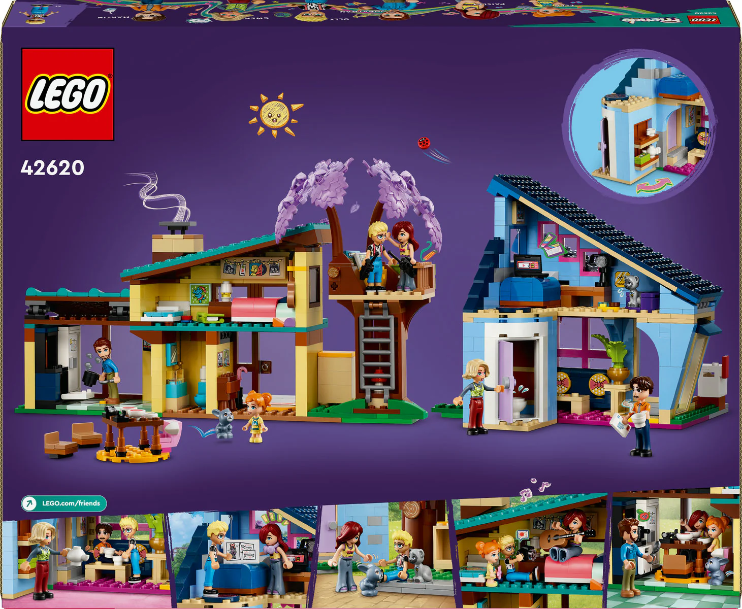 LEGO Friends Olly and Paisley's Family Houses 42620 - Image 3