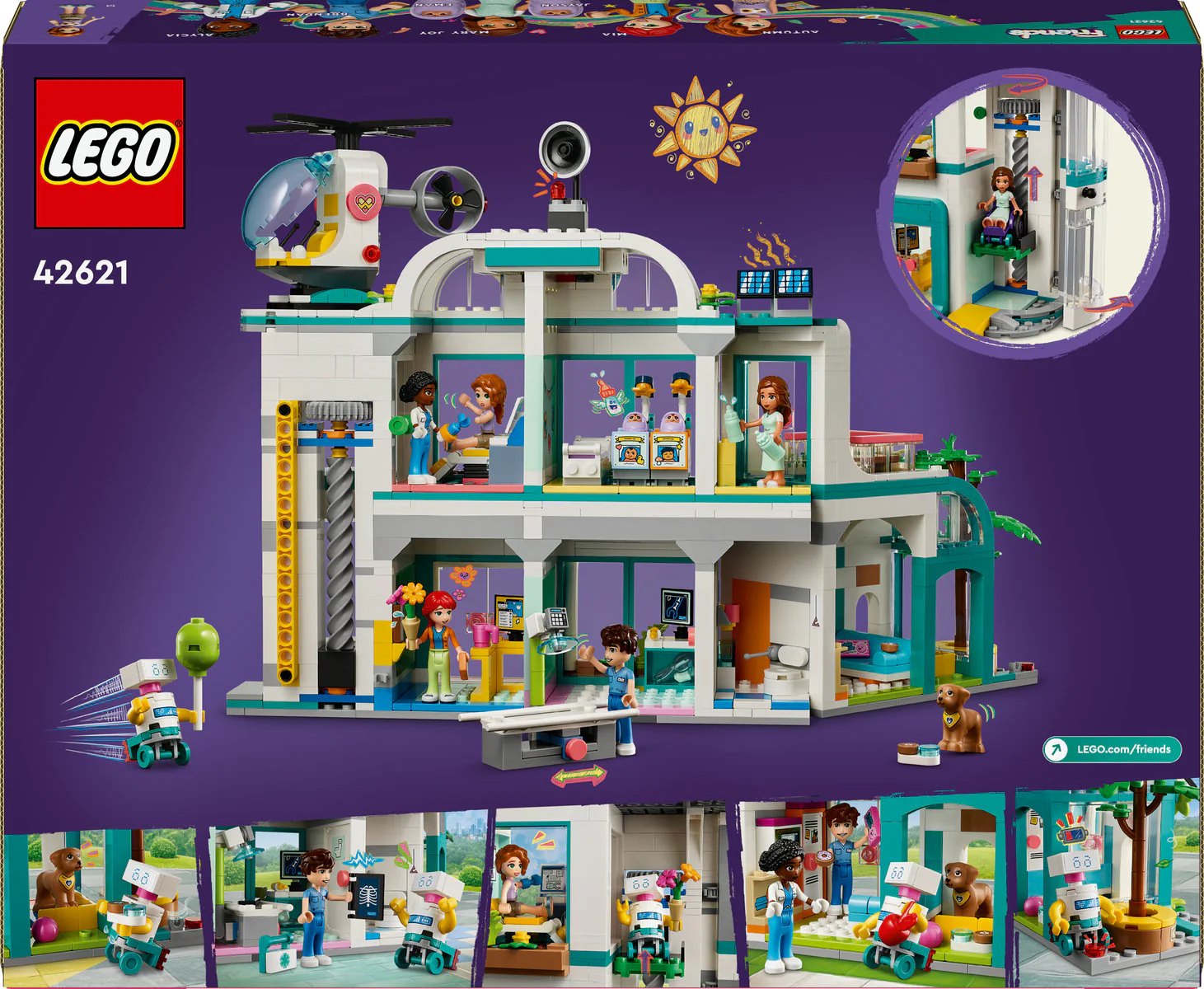 LEGO Friends Heartlake City Hospital Toy Set 42621 - Image 3