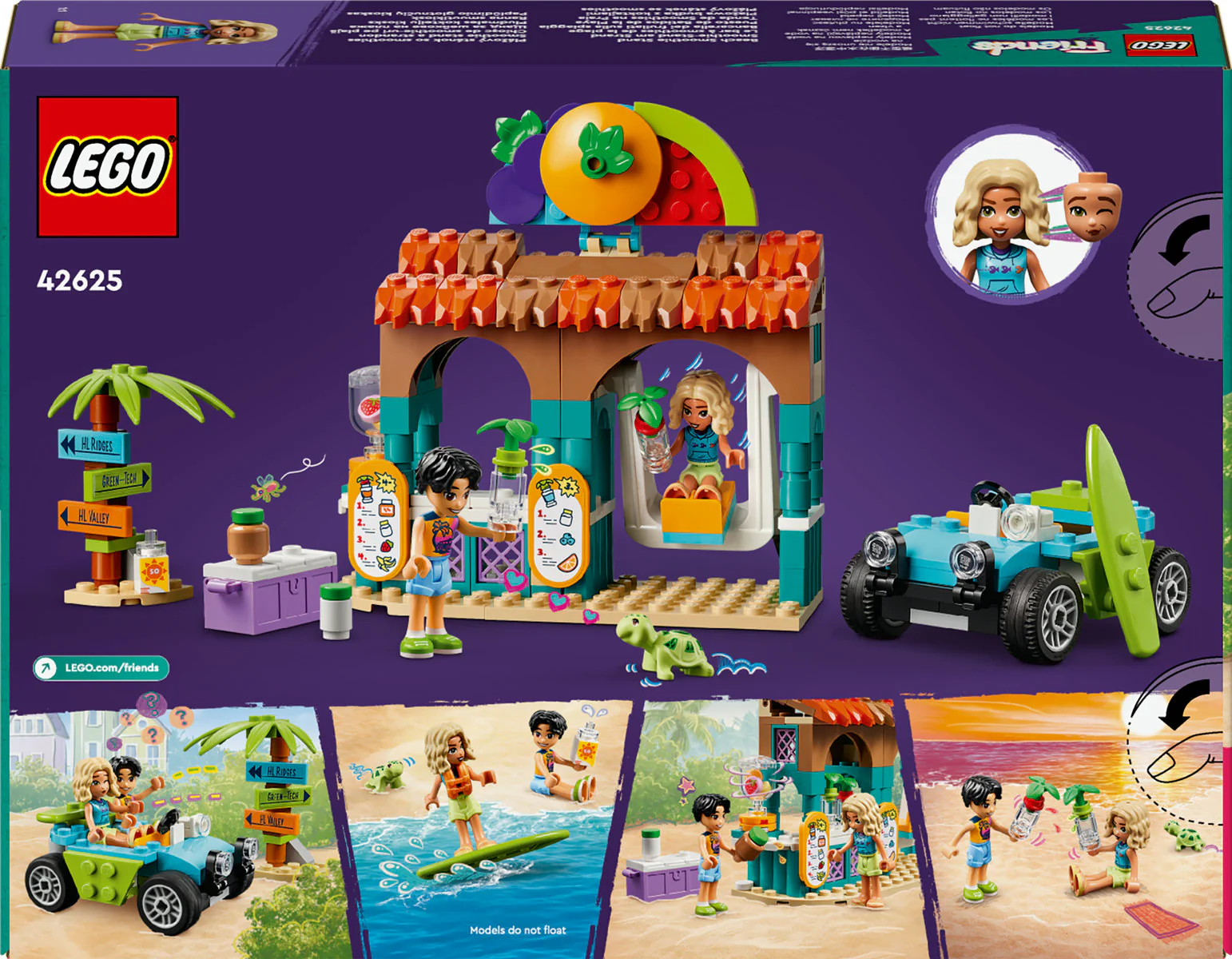 LEGO Friends Beach Smoothie Stand Food Toy Set 42625 - Image 3