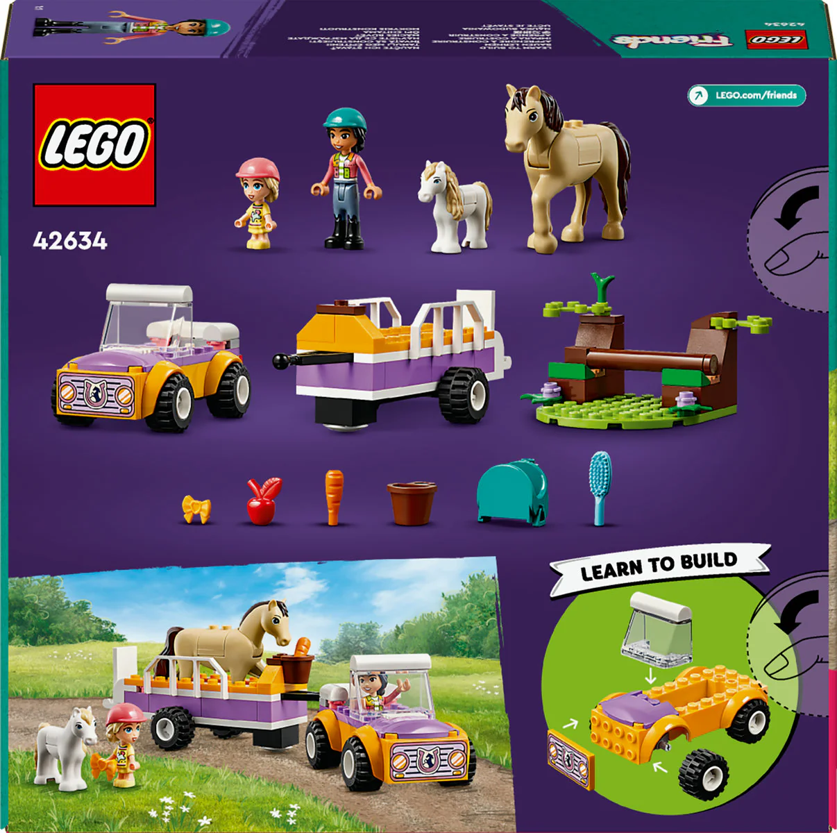 LEGO Friends Horse and Pony Trailer Toy 4+ Set 42634 - Image 3