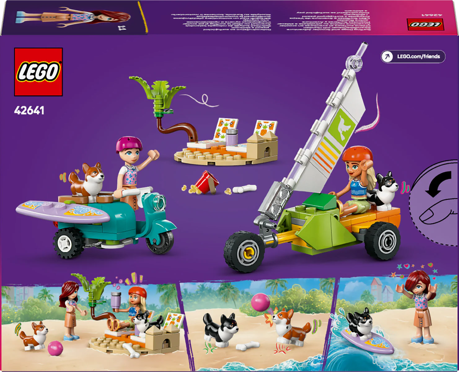 LEGO Friends Surfing Dogs and Scooter Adventure 42641 - Image 3