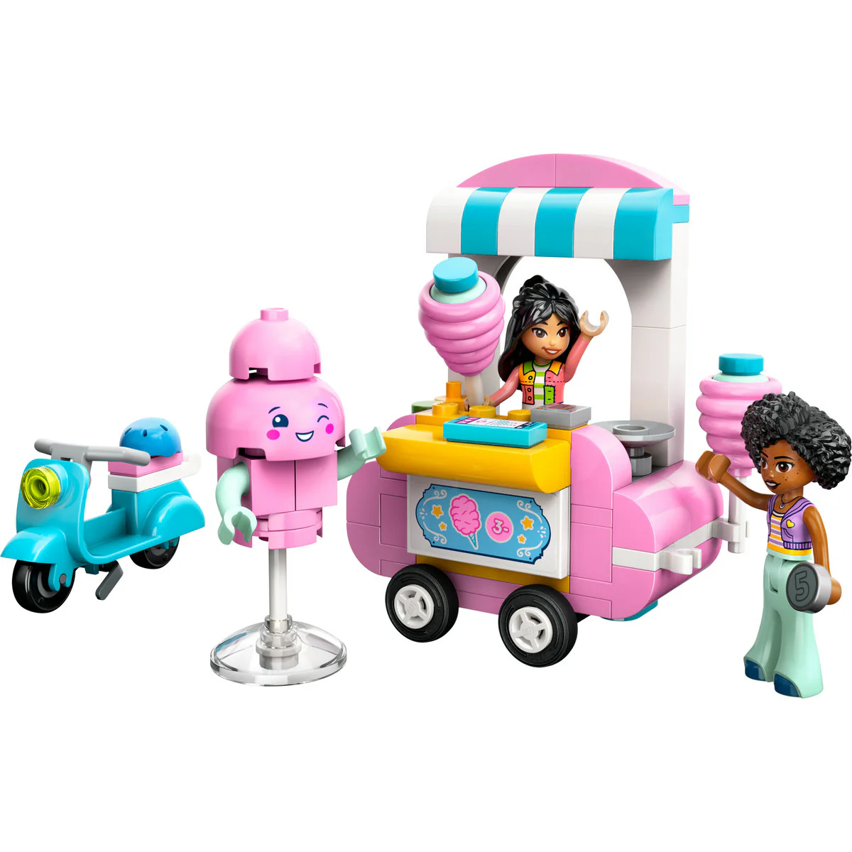 LEGO Friends Candyfloss Stand and Scooter Toy 42643 - Image 2