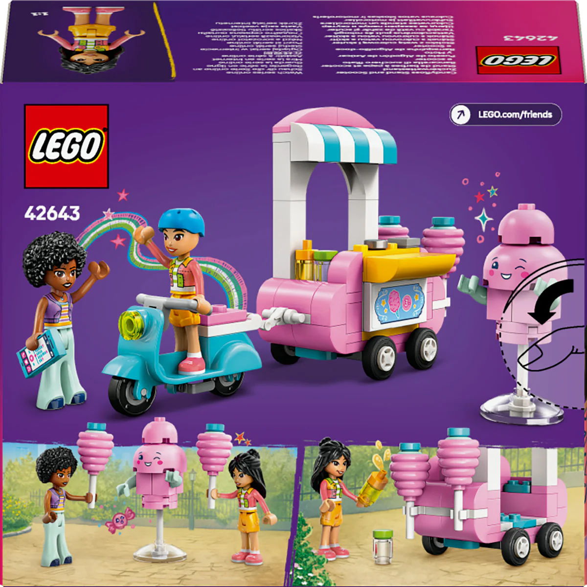 LEGO Friends Candyfloss Stand and Scooter Toy 42643 - Image 3