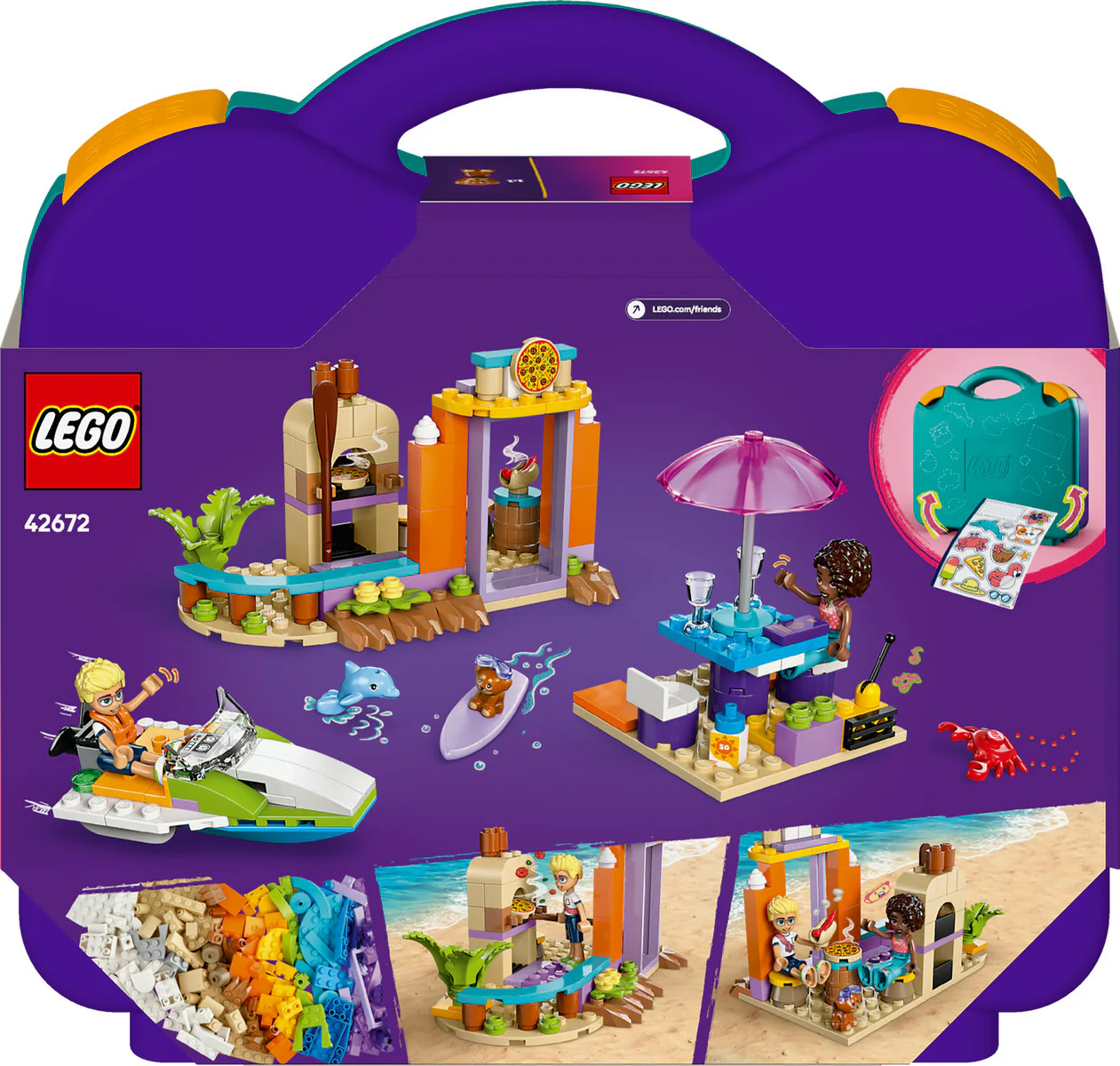 LEGO Friends Creative Beach and Travel Suitcase Buildable 42672 - Image 3