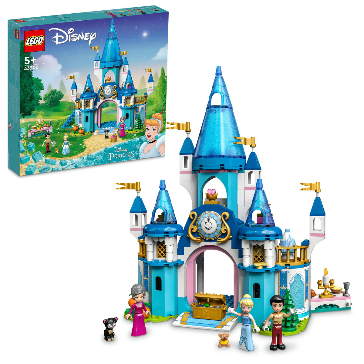 LEGO Disney Cinderella and Prince Charming's Castle 43206 - Image 4