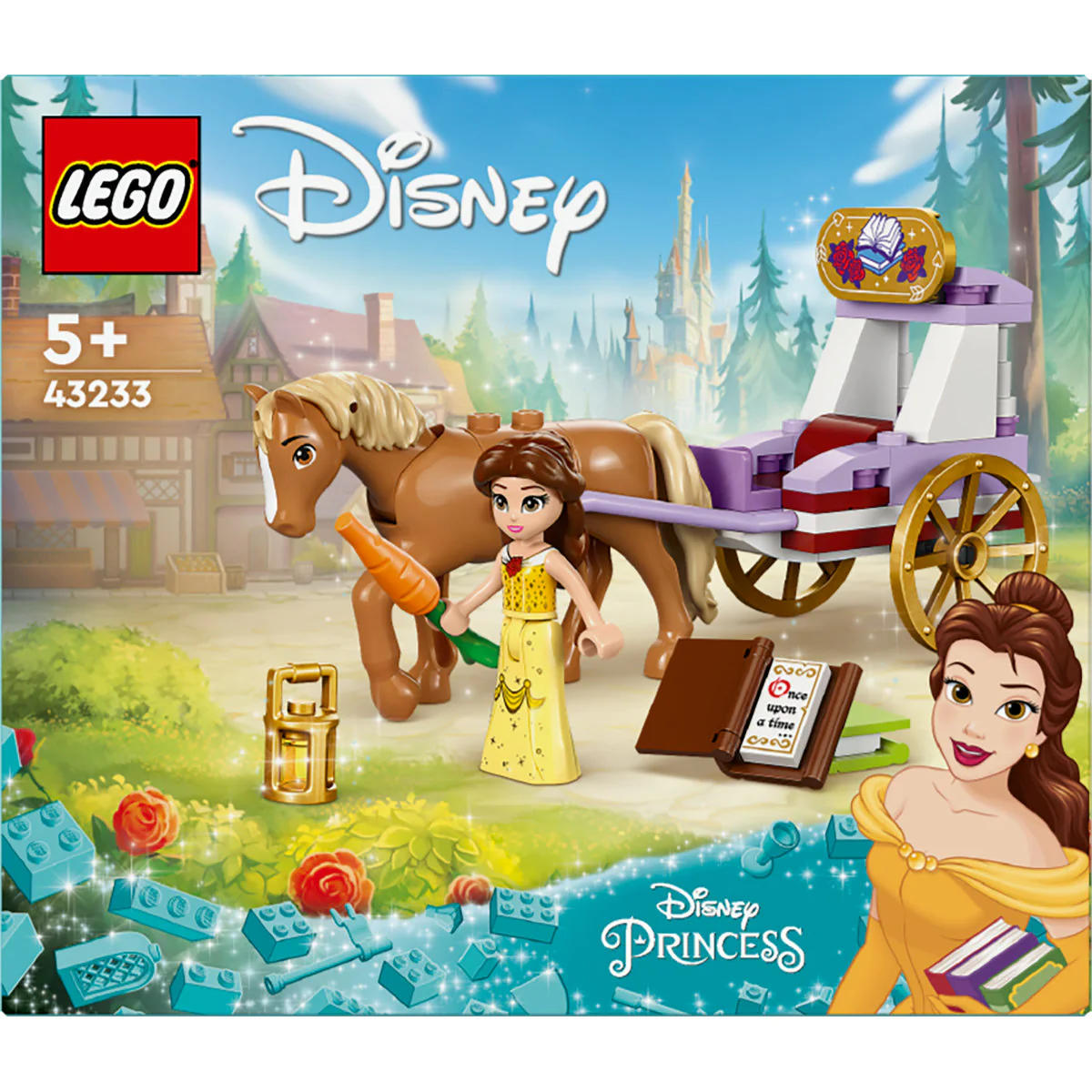 LEGO Disney Princess Belle’s Storytime Horse Carriage 43233 - Image 2