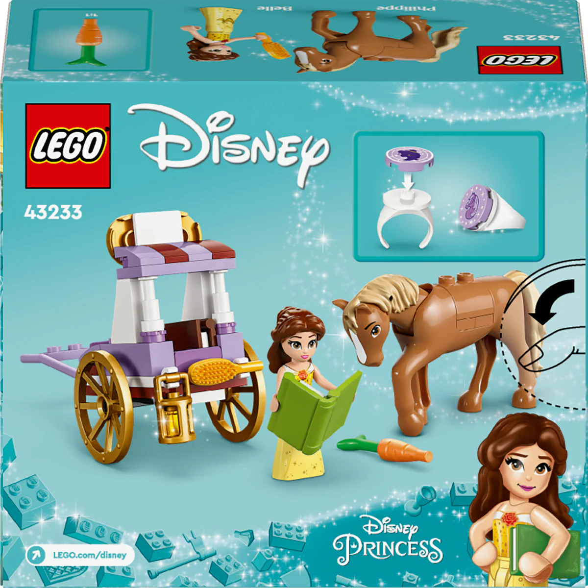 LEGO Disney Princess Belle’s Storytime Horse Carriage 43233 - Image 3