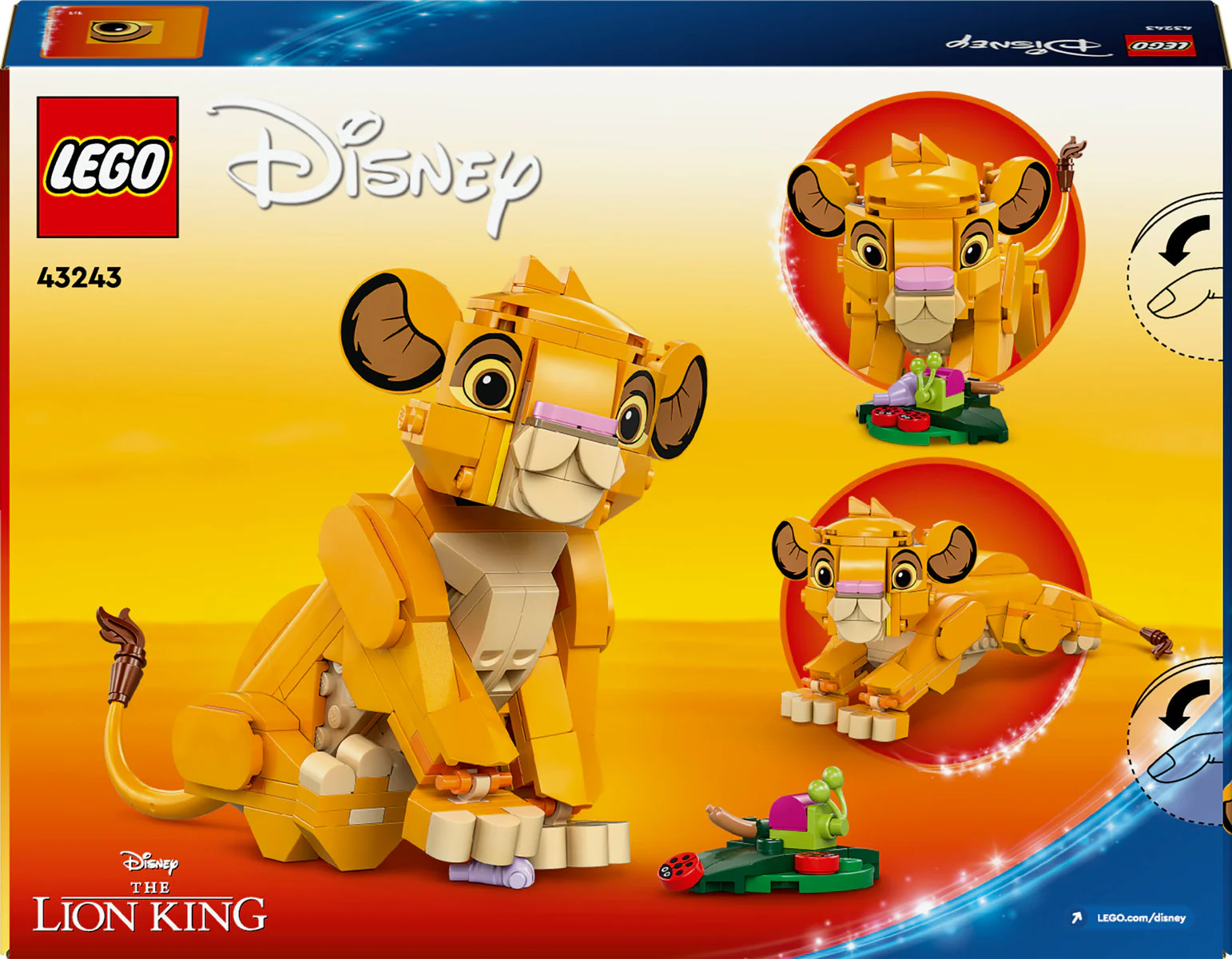 LEGO Disney Simba the Lion King Cub Playset 43243 - Image 3