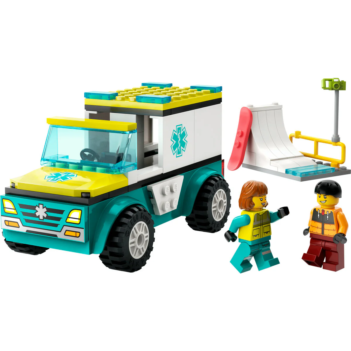LEGO City Emergency Ambulance and Snowboarder 60403 - Image 4